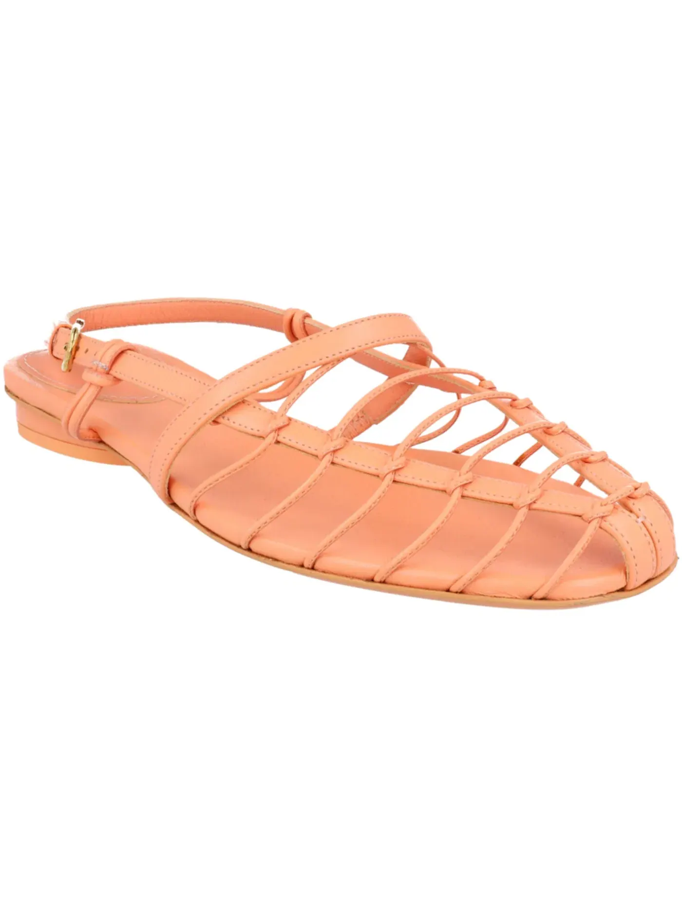 Женские босоножки на каблуке с ремешками Ferragamo Shay 10 Caged Slingback Sandals — изображение 2 из 3, розовый