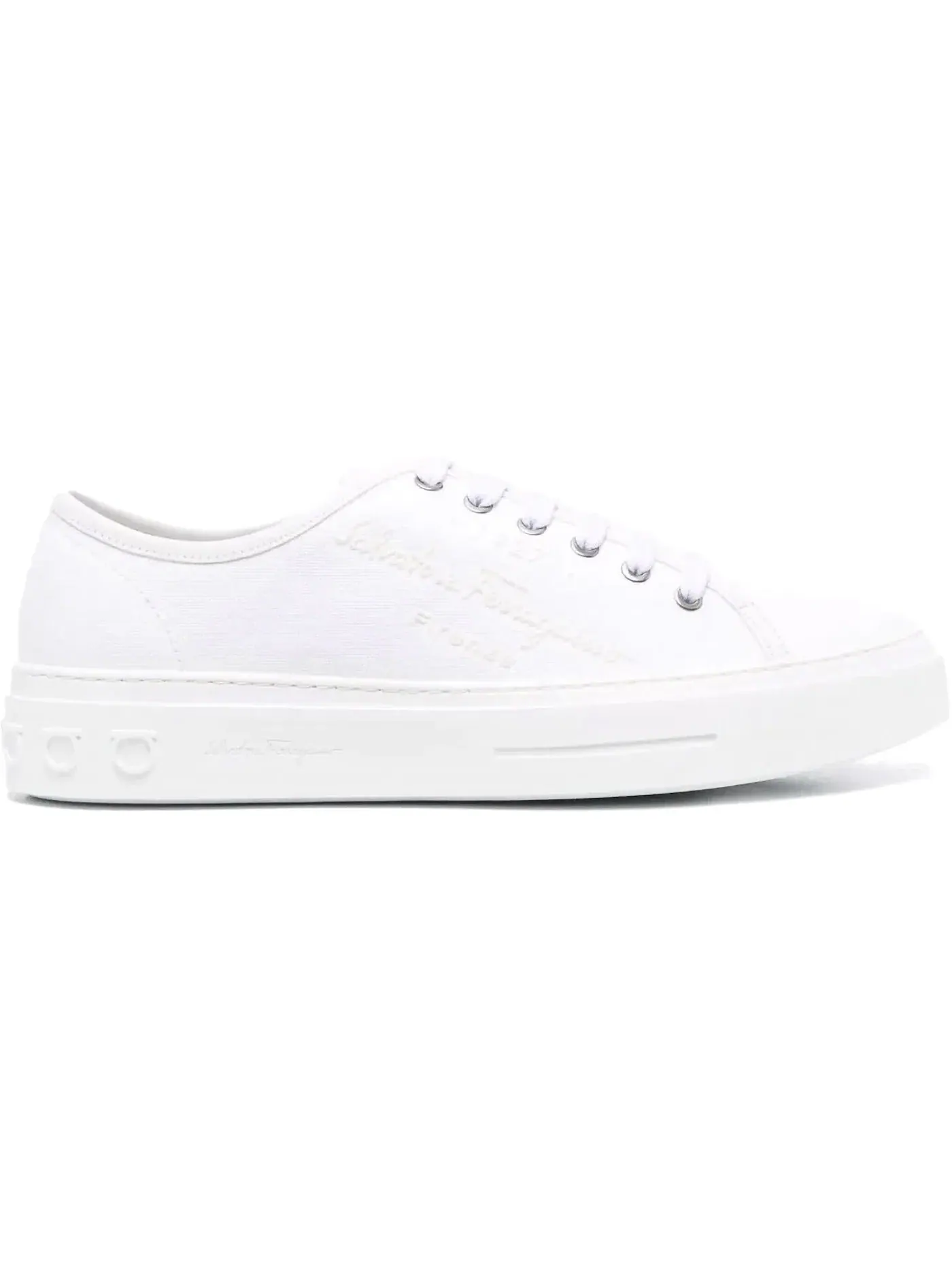 Мужские кроссовки кожаные Ferragamo Sneaker Ferragamo — изображение 1 из 1, белый