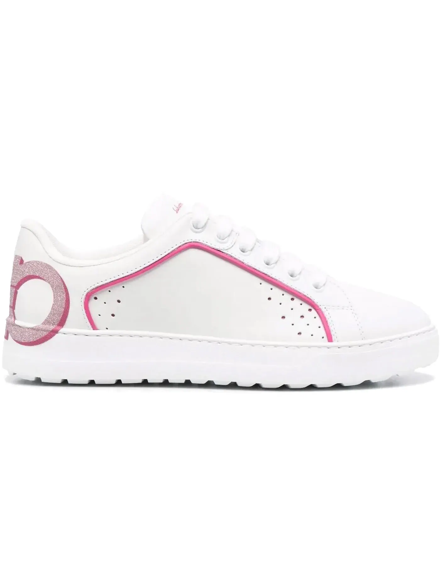 Женские кроссовки с контрастной подошвой Ferragamo Sneaker Ferragamo — изображение 1 из 1, белый