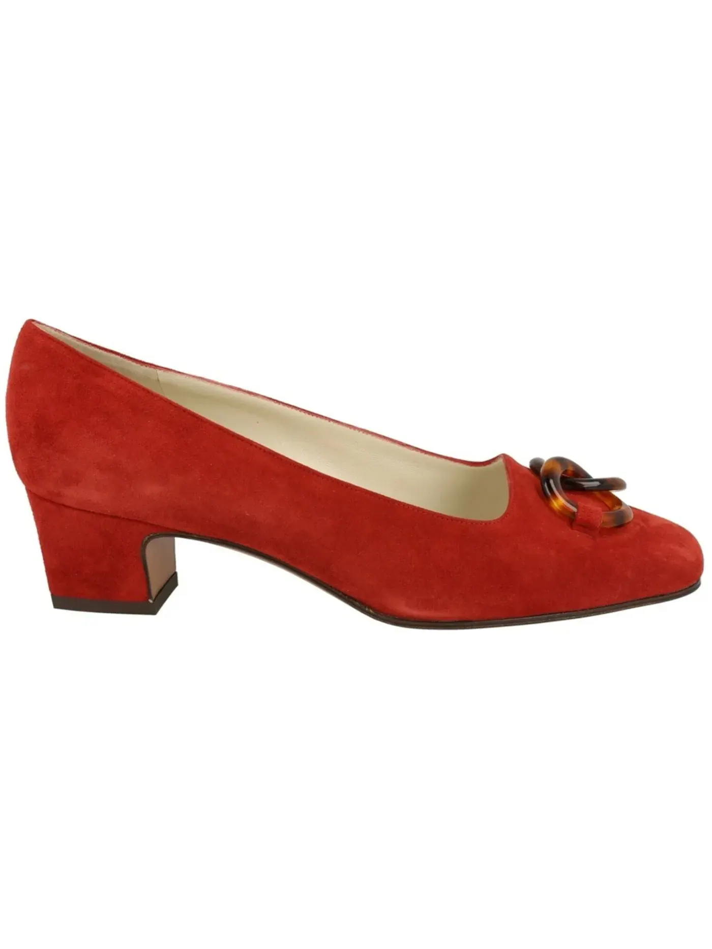 Женские туфли на каблуке из замши Ferragamo Suede Archive Limited Edition 1968 Germaine Pumps — изображение 1 из 3, красный