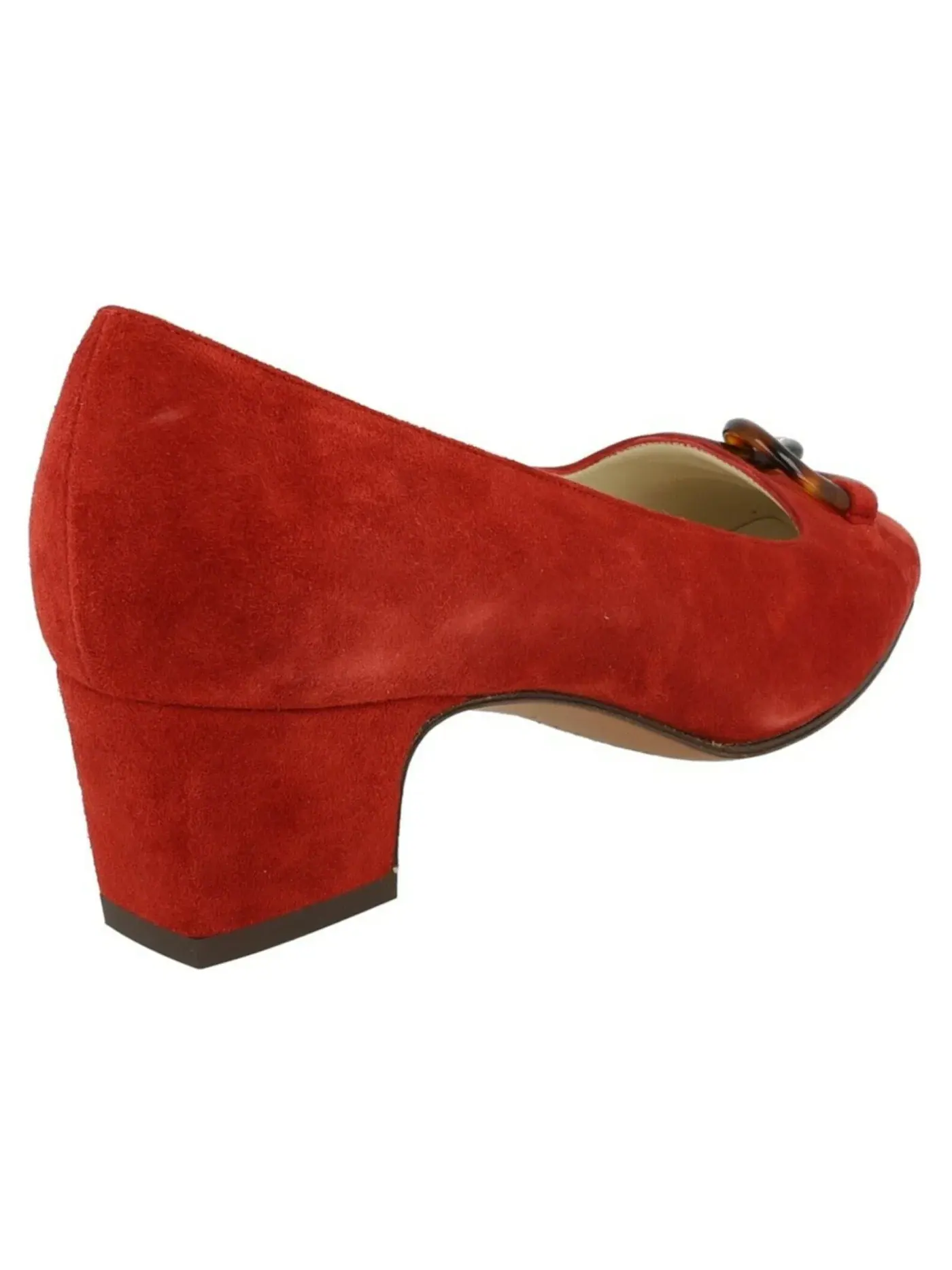 Женские туфли на каблуке из замши Ferragamo Suede Archive Limited Edition 1968 Germaine Pumps — изображение 3 из 3, красный