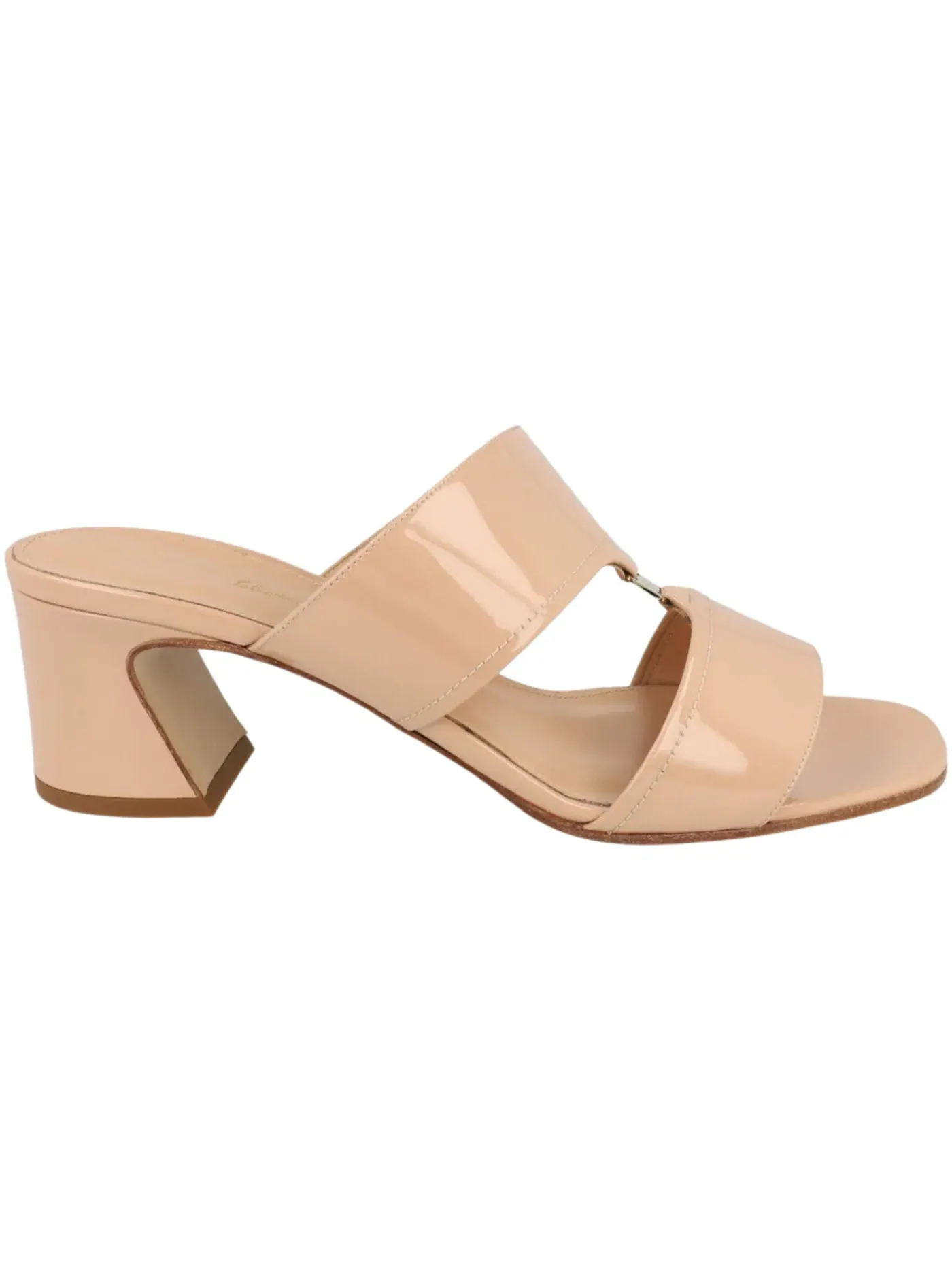 Женские босоножки на каблуке с лакированной кожи Ferragamo Tot 55 Patent Leather Sandals Ferragamo — изображение 1 из 3