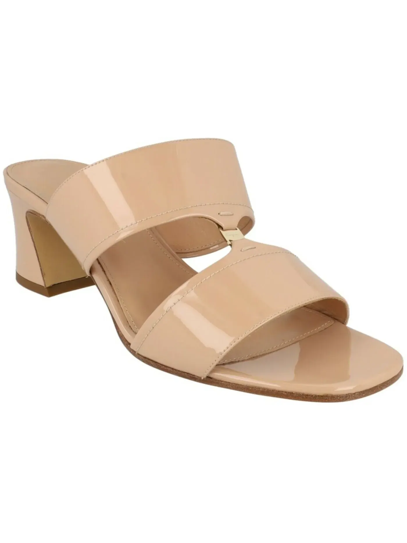 Женские босоножки на каблуке с лакированной кожи Ferragamo Tot 55 Patent Leather Sandals Ferragamo — изображение 2 из 3