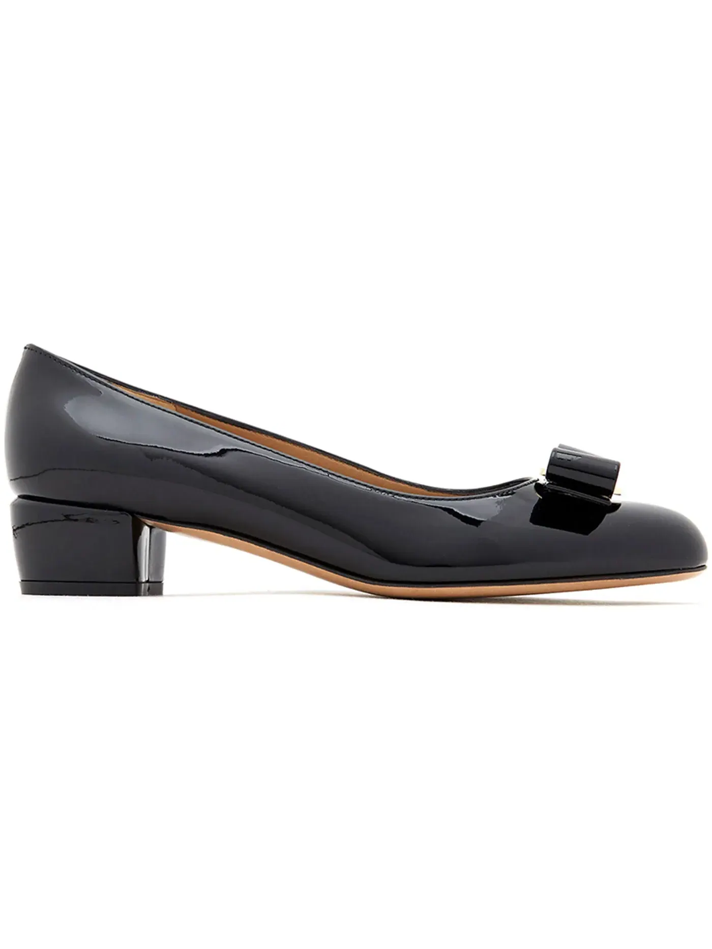Женские туфли на каблуке с бантом Ferragamo Vara Bow 30CM Pumps — изображение 1 из 1, черный