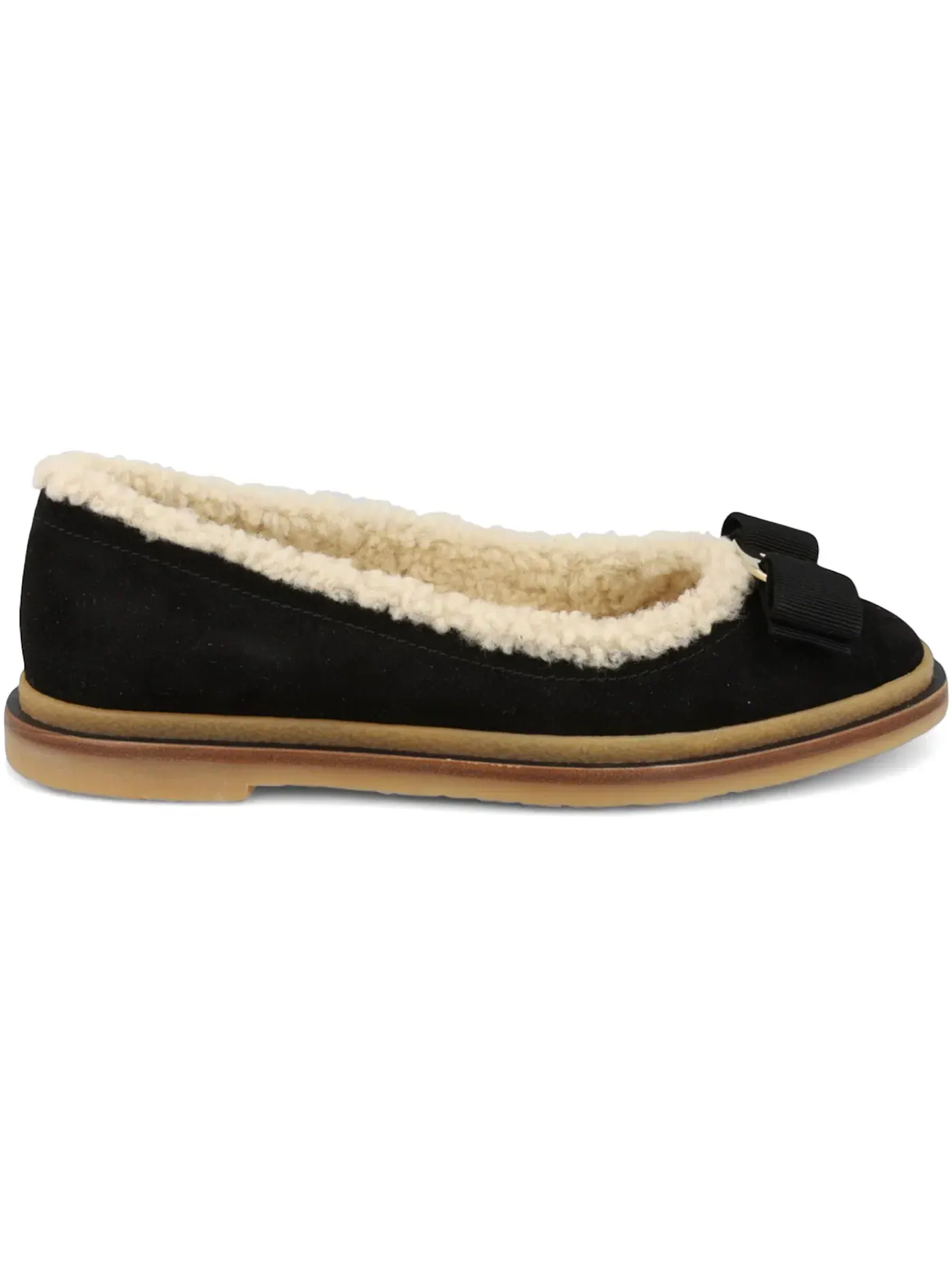 Женские туфли-лодочки с бантом Ferragamo Varina Par Flats — изображение 1 из 3, черный