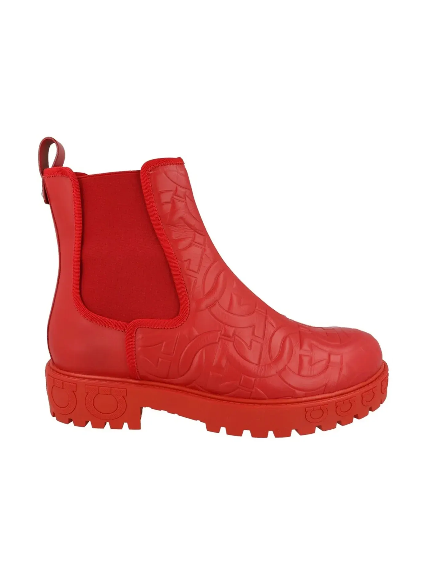 Женские ботинки челси с принтом Ferragamo Varsi Chelsea Boots — изображение 1 из 3, красный