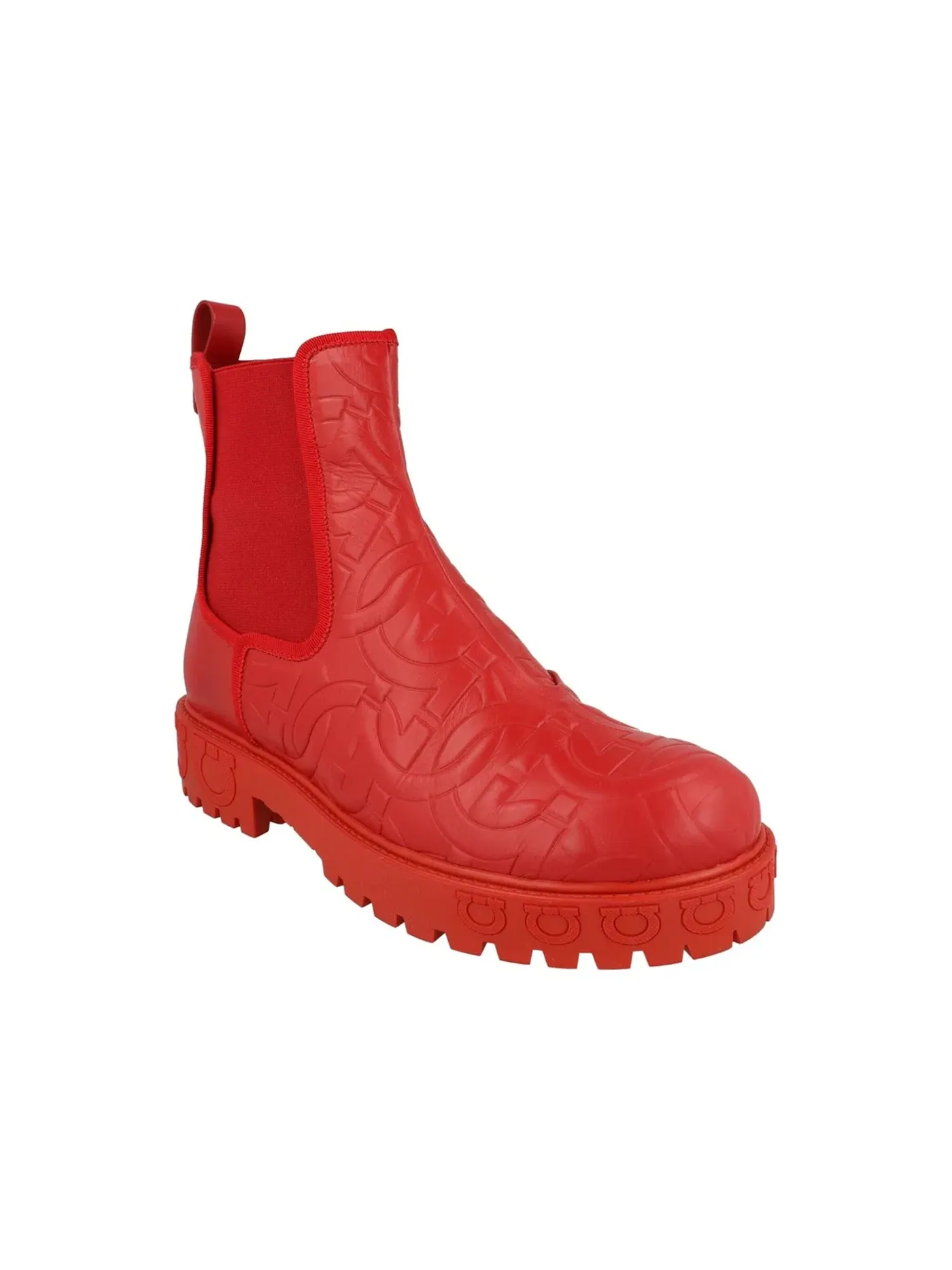 Женские ботинки челси с принтом Ferragamo Varsi Chelsea Boots — изображение 2 из 3, красный