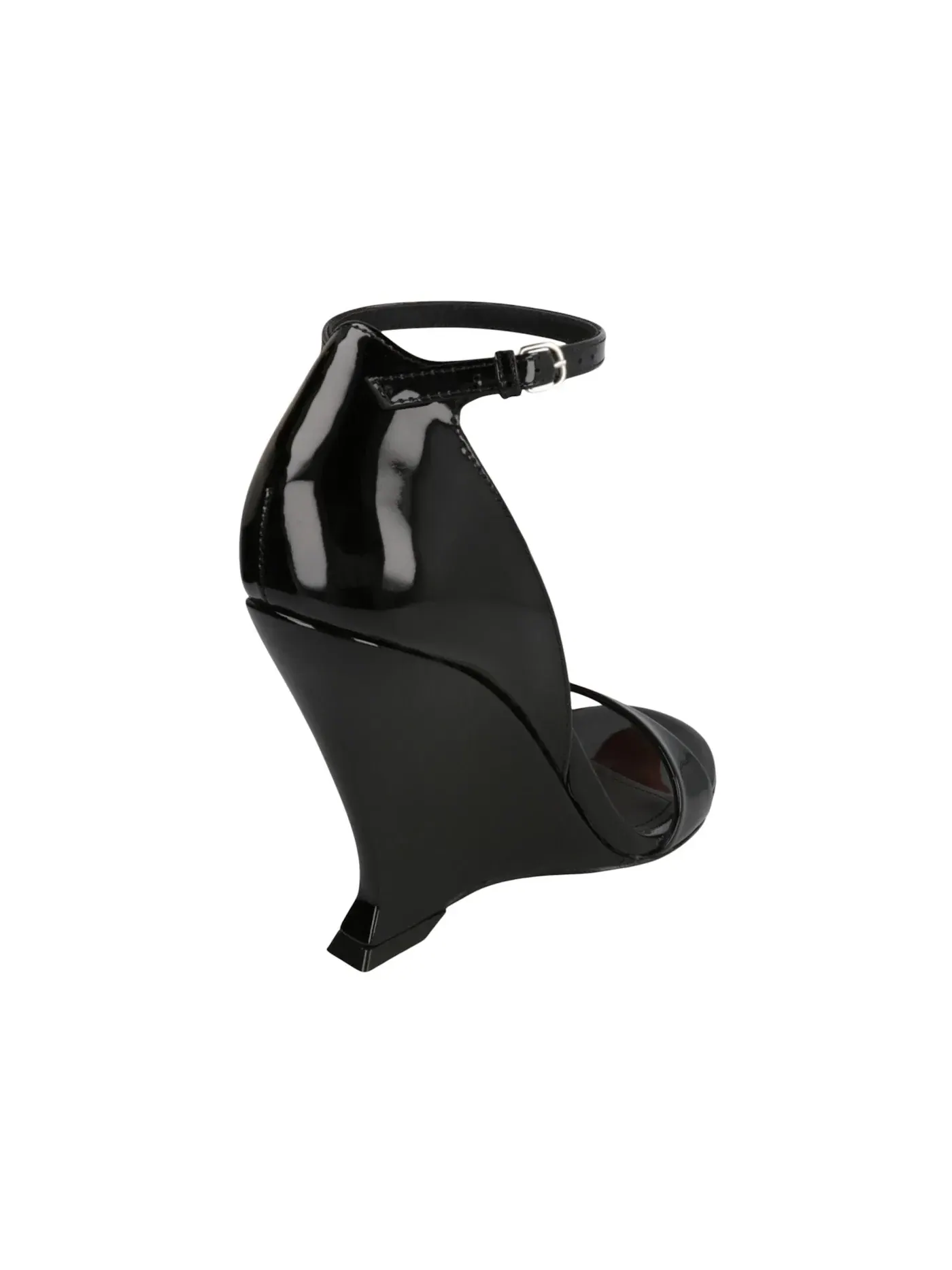 Женские босоножки на танкетке Ferragamo Vidette Wedge Sandals Ferragamo — изображение 3 из 3, черный