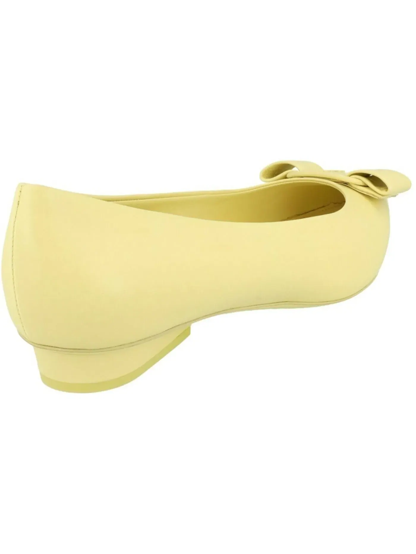 Женские балетки с бантом Ferragamo Viva Bow Ballet Flats — изображение 3 из 3, светлый желтый