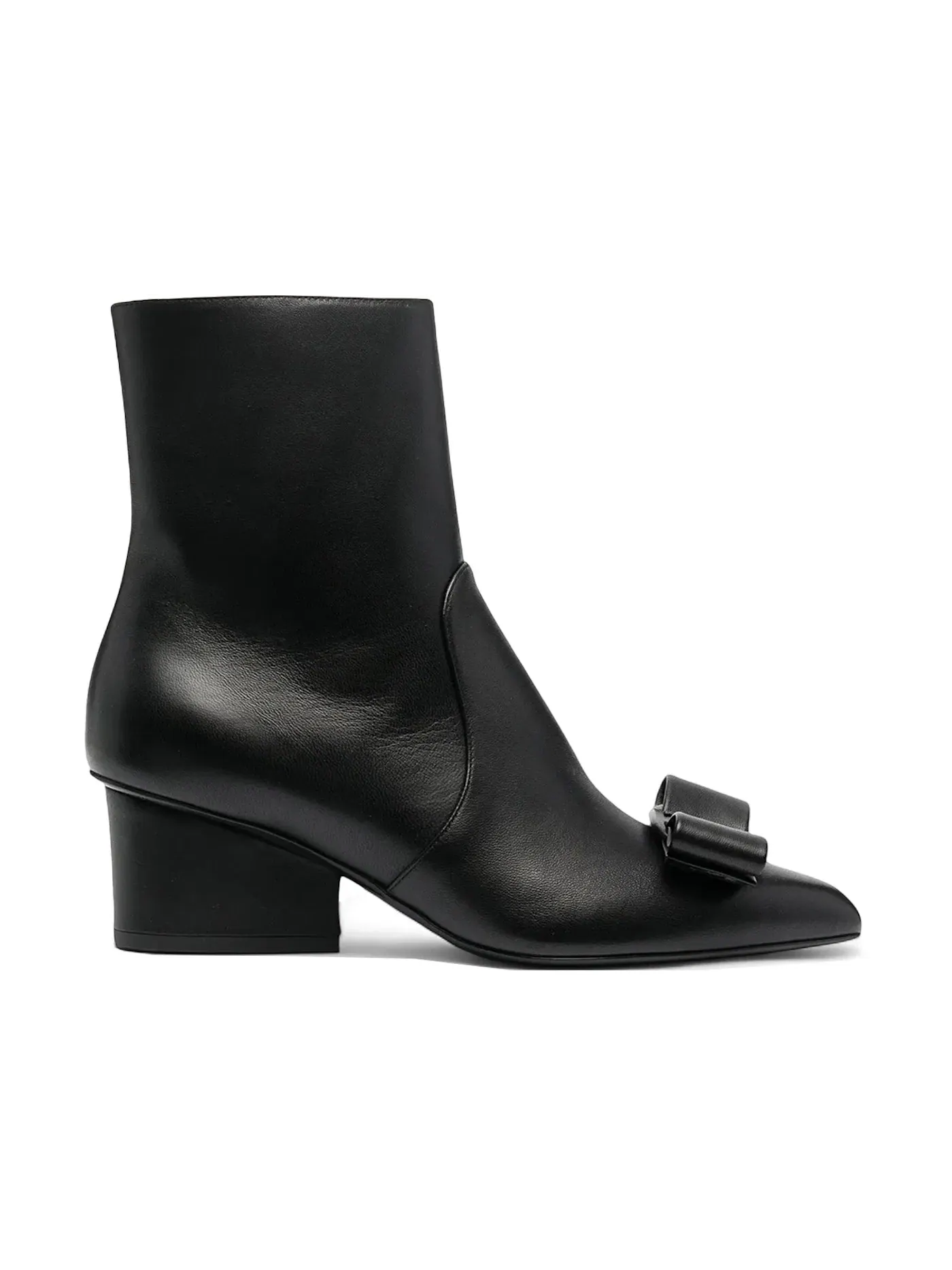 Женские ботинки с декором-бантом Ferragamo Viva Ferragamo — изображение 1 из 1, черный