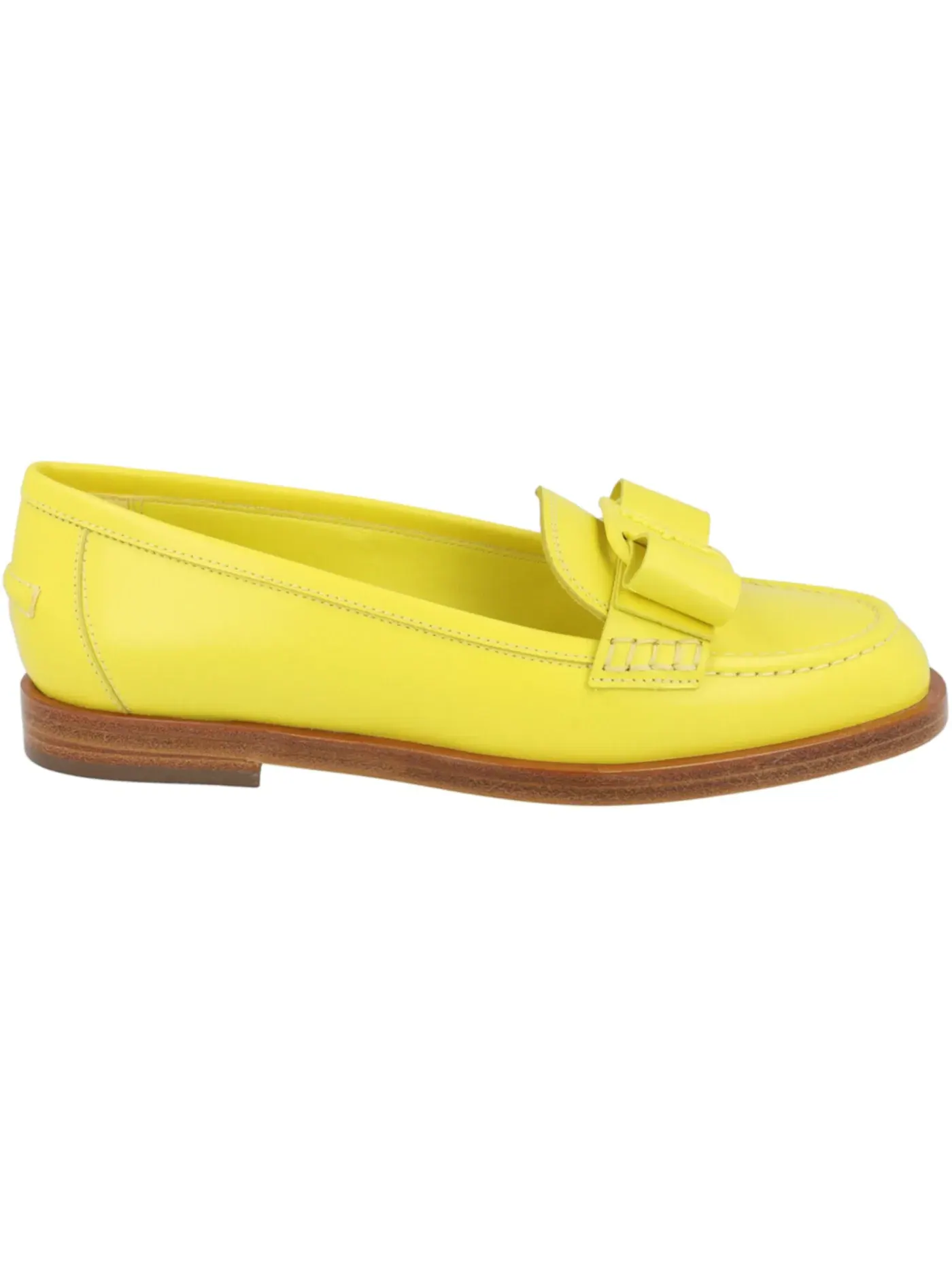 Женские лоферы с бантом Vivaldo Vara Ferragamo — изображение 1 из 3, желтый