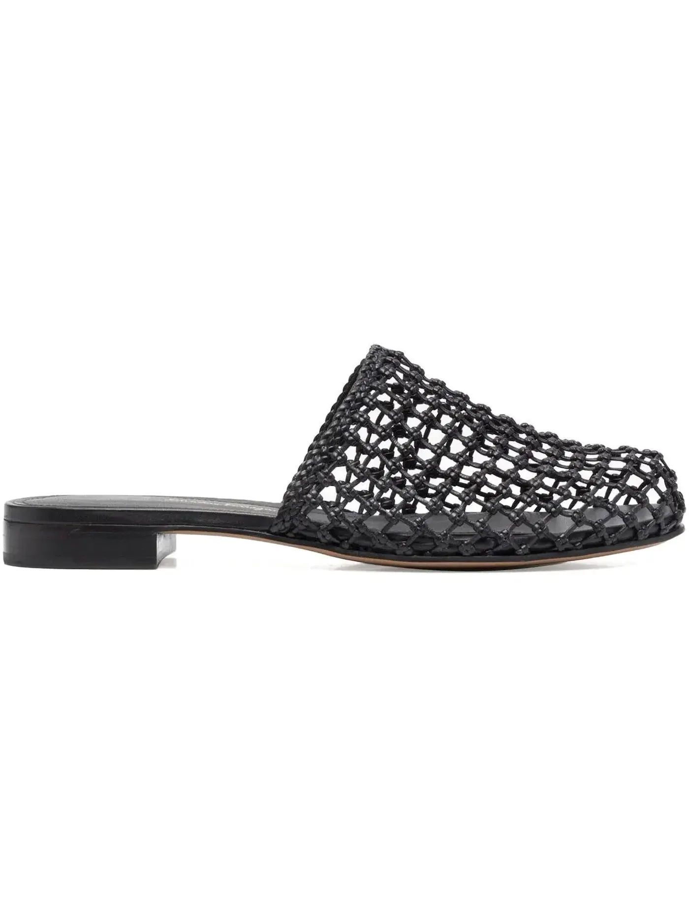 Женские мюли Woven-Design Leather Ferragamo — изображение 1 из 1, черный