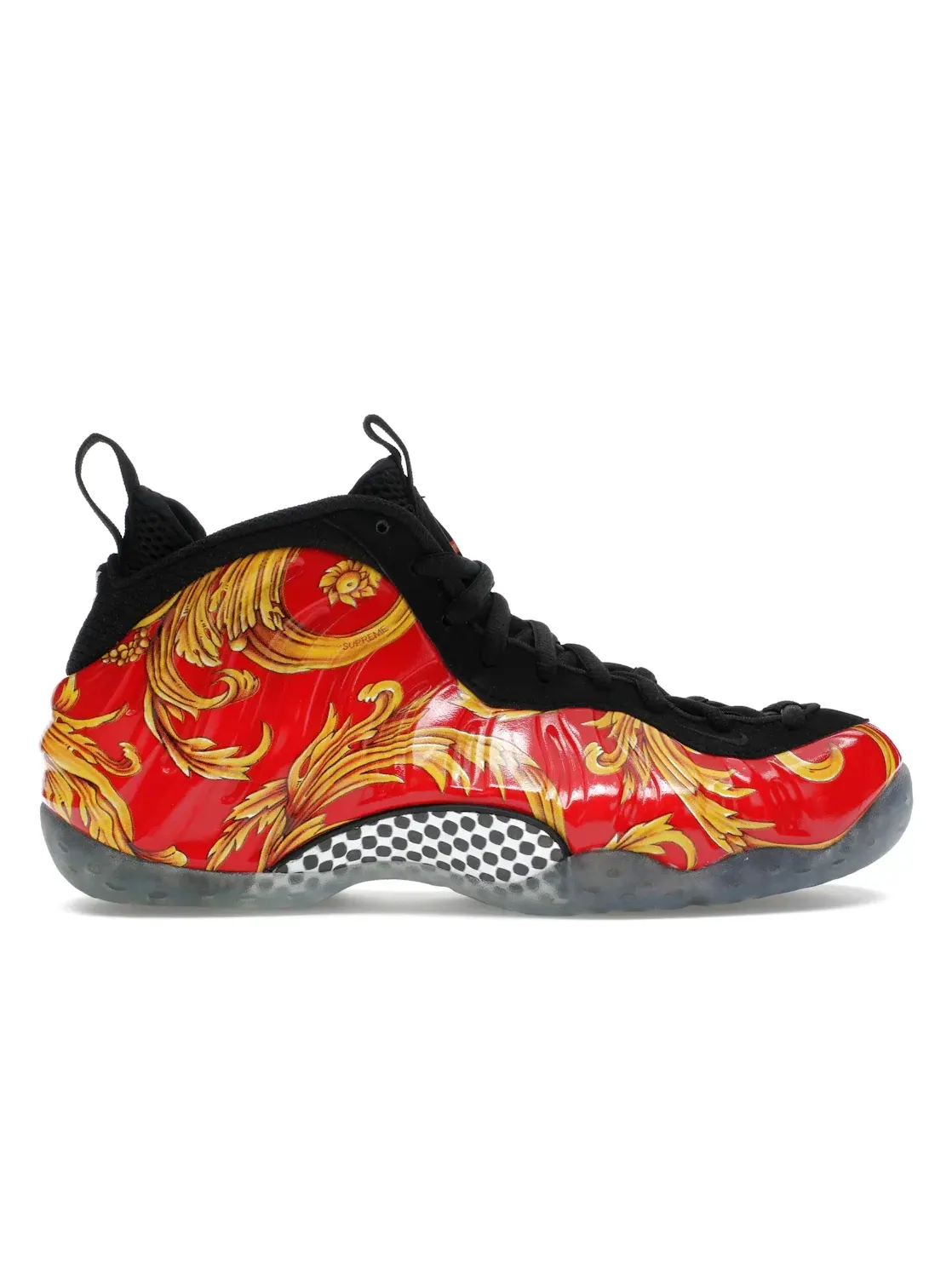 Мужские кроссовки Nike Air Foamposite One Supreme — изображение 1 из 4, красный/золотистый