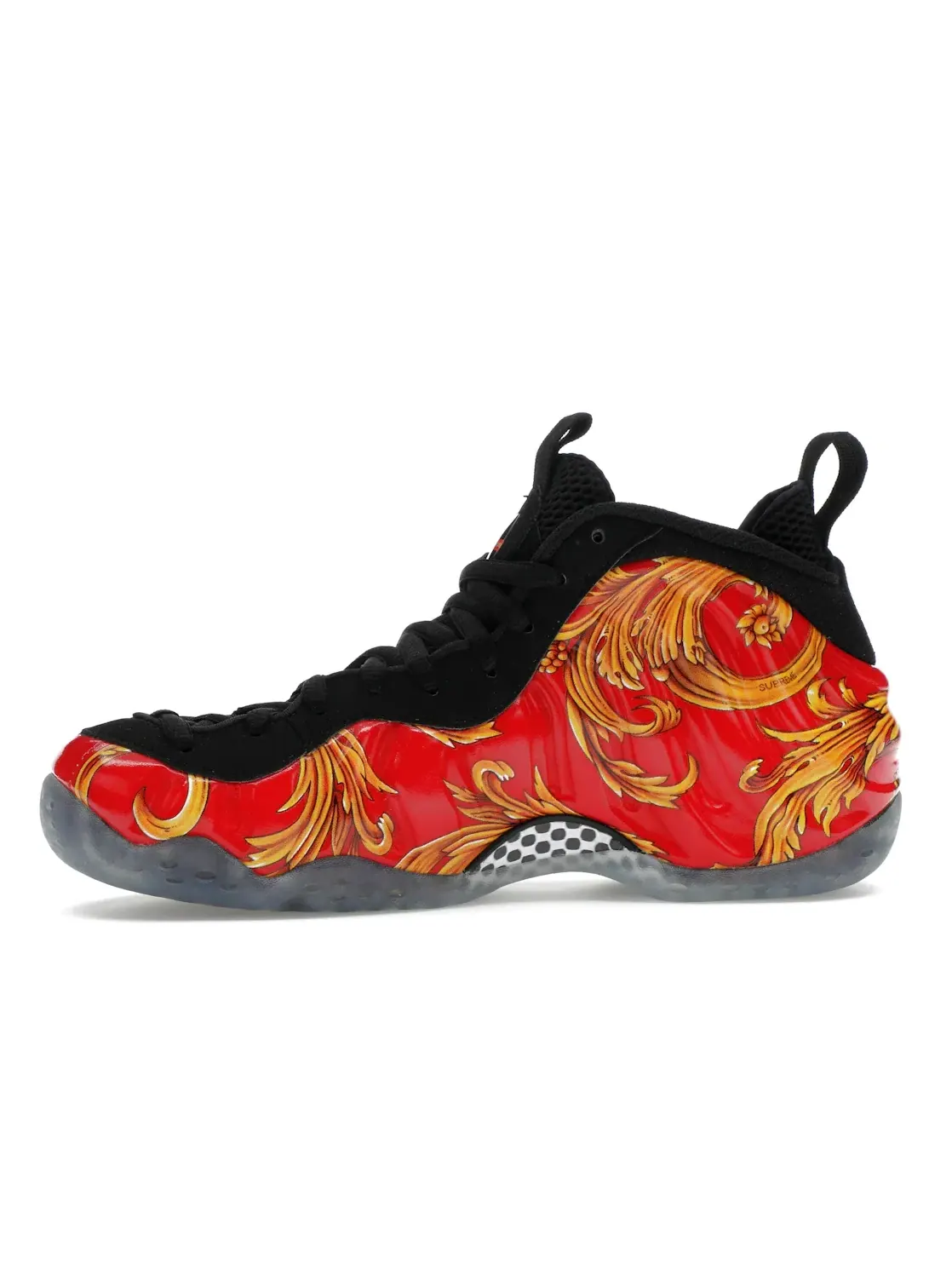 Мужские кроссовки Nike Air Foamposite One Supreme — изображение 3 из 4, красный/золотистый