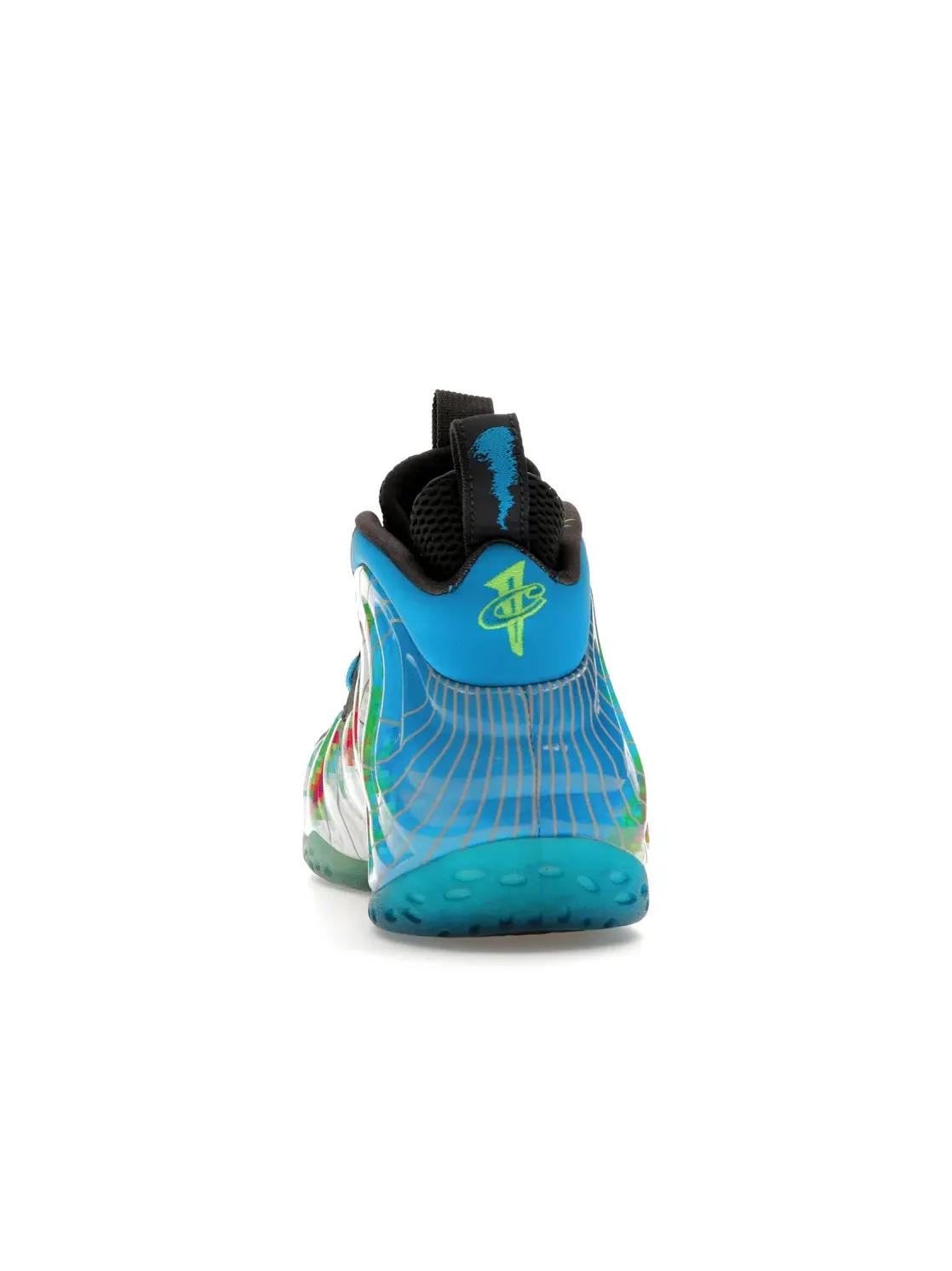 Мужские кроссовки Lifestyle с принтом Nike Air Foamposite One Nike — изображение 4 из 4, черный-синий-белый
