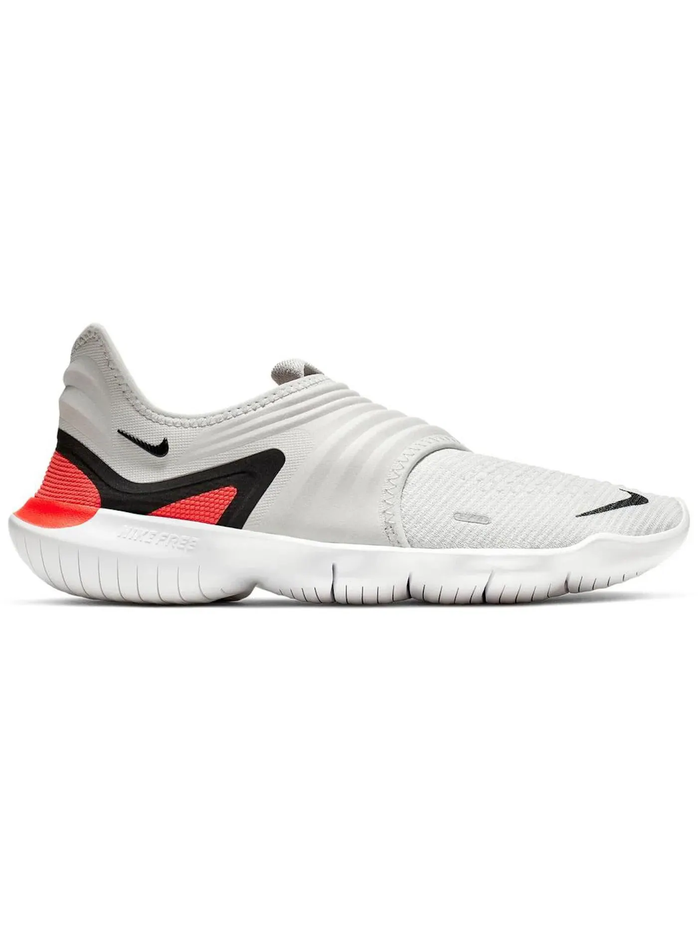 Мужские кроссовки с трикотажным верхом Nike Free RN Flyknit 3.0 — изображение 1 из 1, серый белый черный