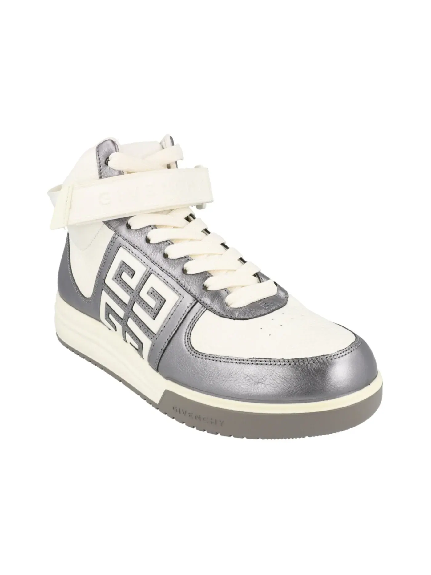 Мужские кроссовки с высоким верхом Givenchy G4 High-Top — изображение 2 из 3, серебристый серый