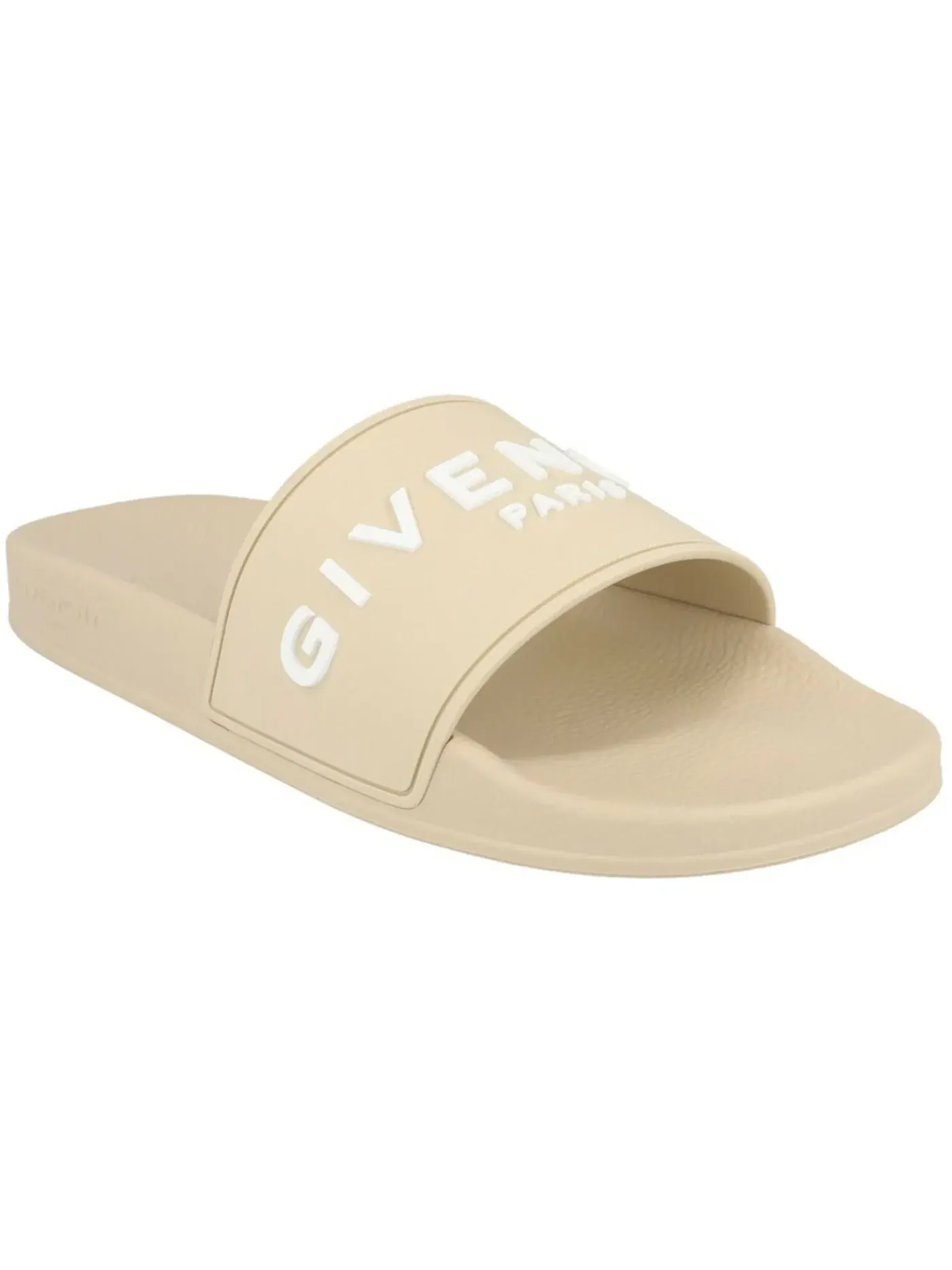 Мужские шлепанцы с логотипом Givenchy Logo Signature Slides — изображение 2 из 3, бежевый