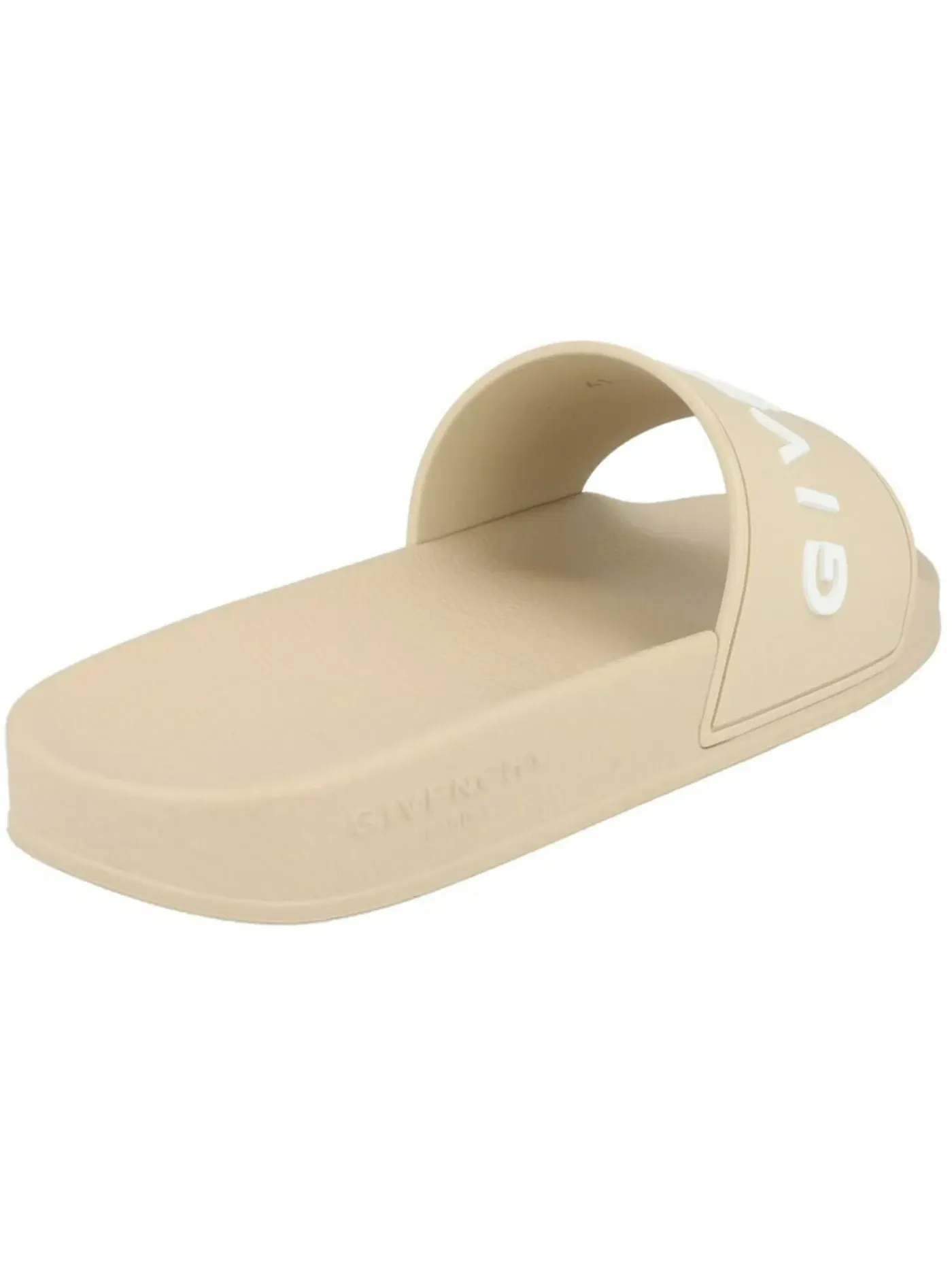 Мужские шлепанцы с логотипом Givenchy Logo Signature Slides — изображение 3 из 3, бежевый