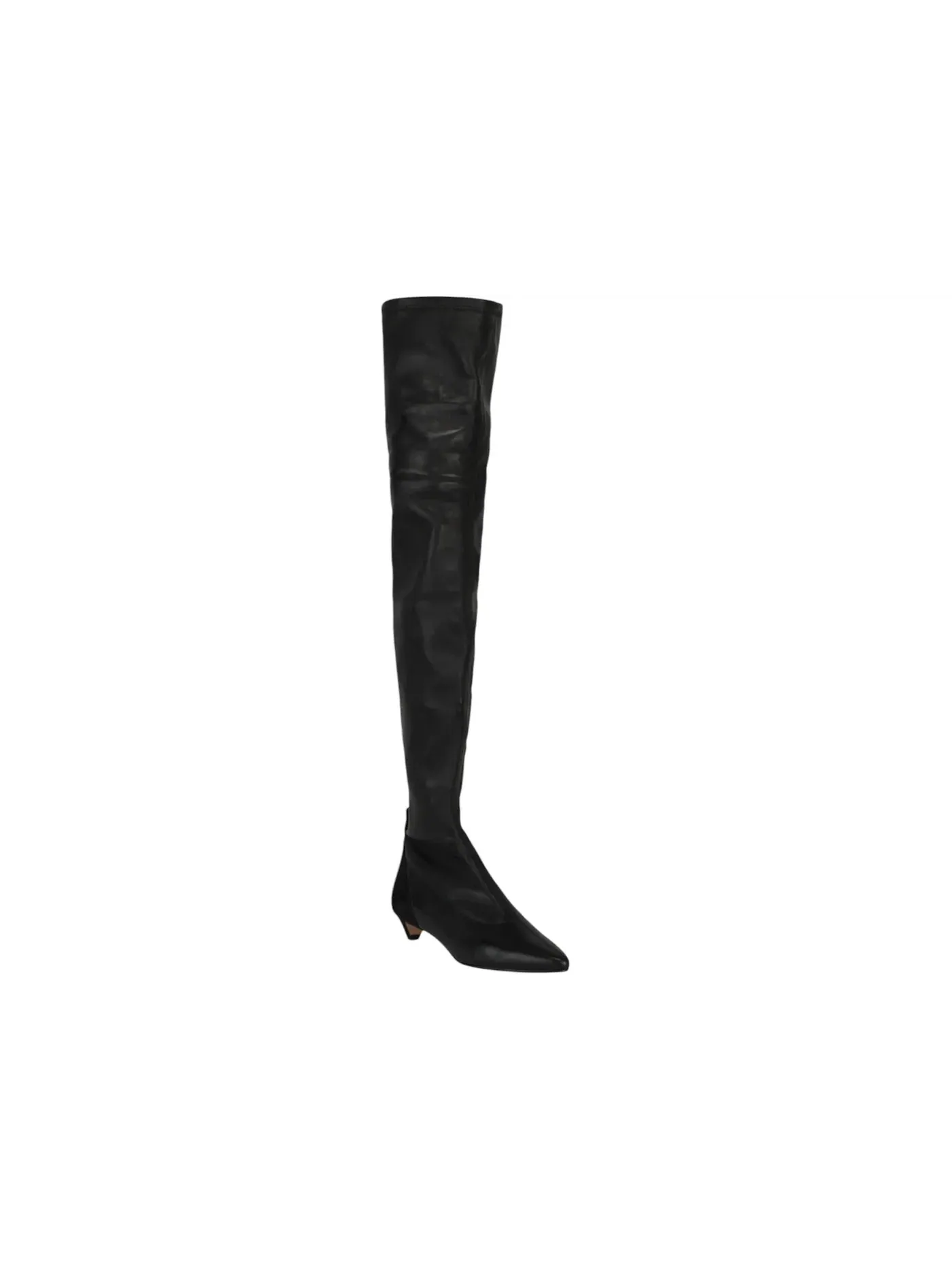 Женские сапоги выше колена на каблуке-рюмочке Givenchy Over-The-Knee Kitten Heel Boots — изображение 2 из 3, черный