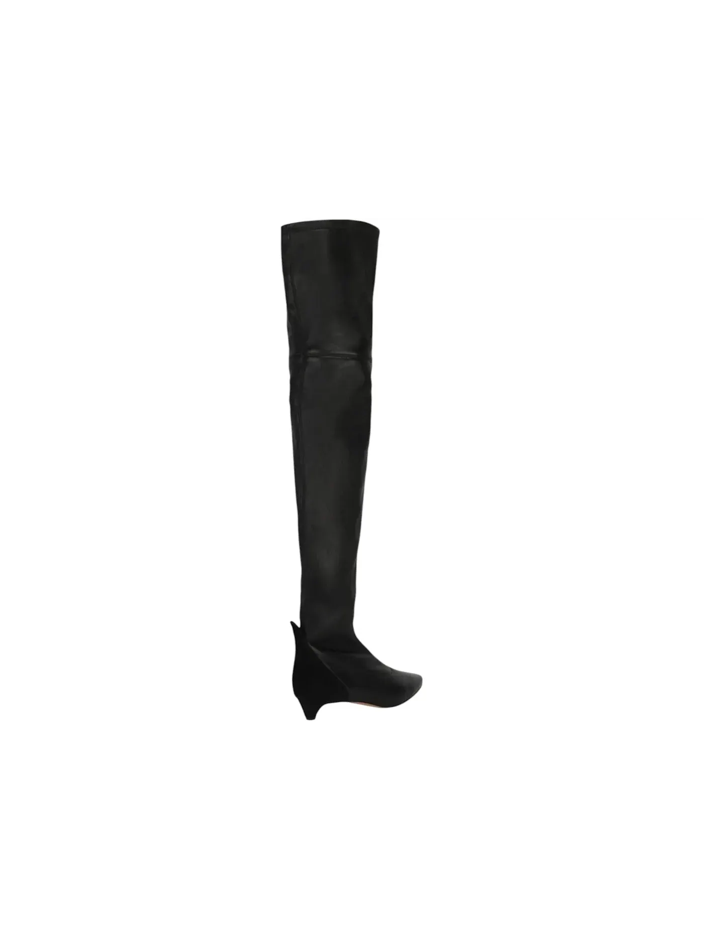 Женские сапоги выше колена на каблуке-рюмочке Givenchy Over-The-Knee Kitten Heel Boots — изображение 3 из 3, черный