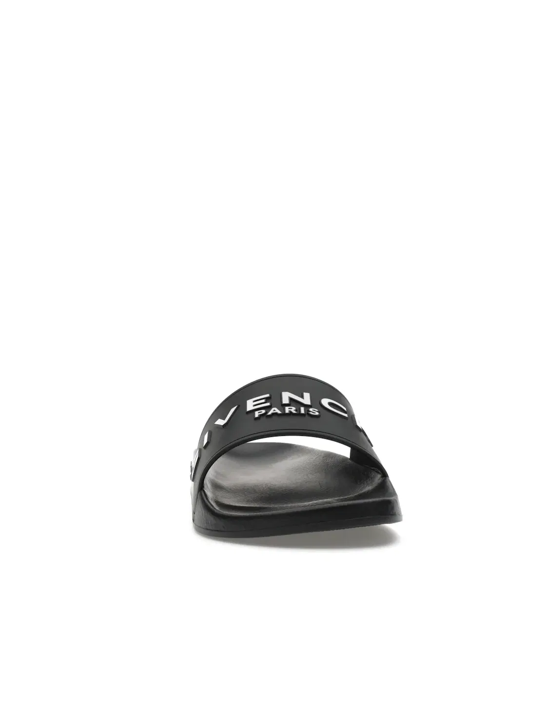 Мужские сандалии-слайды с принтом Givenchy Paris Flat Sandals — изображение 2 из 4, черный/белый