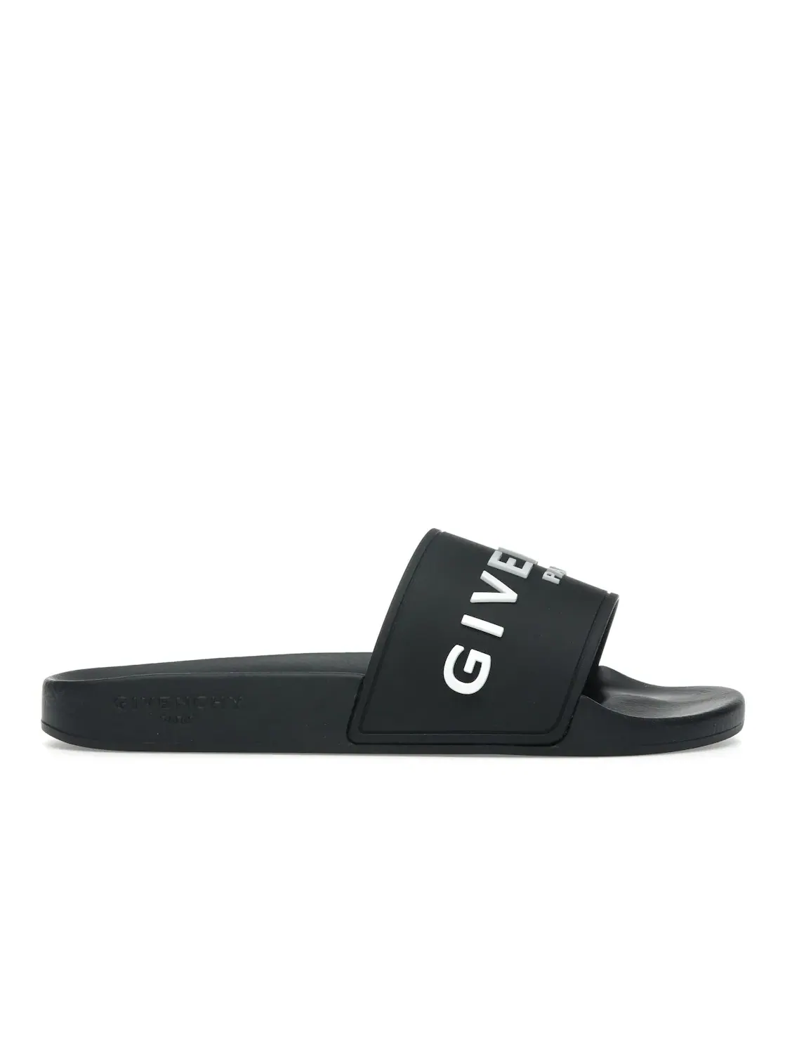 Мужские шлепанцы Givenchy Paris Slide Sandals — изображение 1 из 4, черный