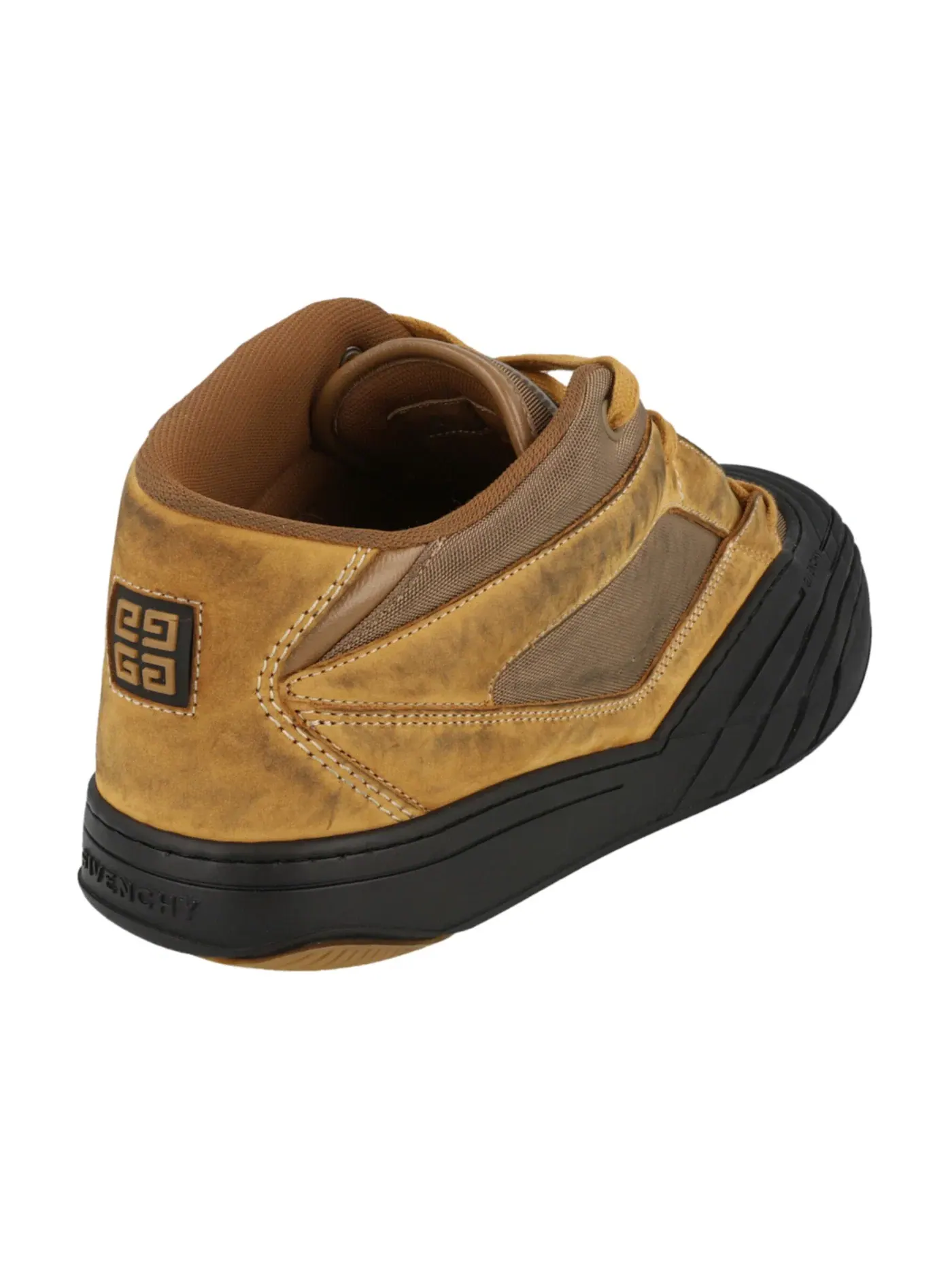Мужские кроссовки с замшевой отделкой Givenchy Suede Trimmed Mid-Top — изображение 3 из 3, бежевый
