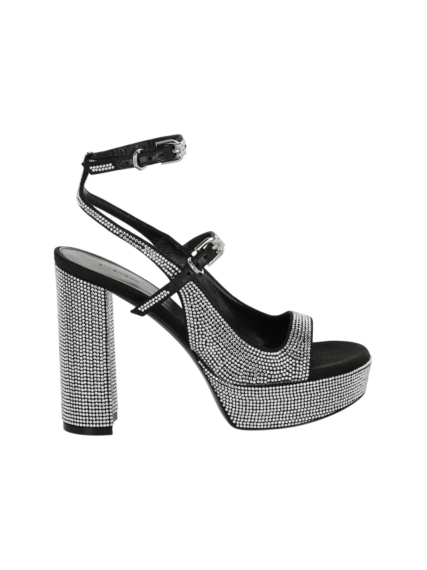 Женские босоножки на платформе с кристаллами Givenchy Voyou Crystal Embellished Platform Sandals — изображение 1 из 3