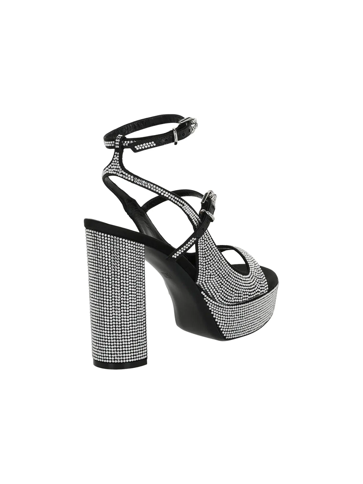 Женские босоножки на платформе с кристаллами Givenchy Voyou Crystal Embellished Platform Sandals — изображение 3 из 3