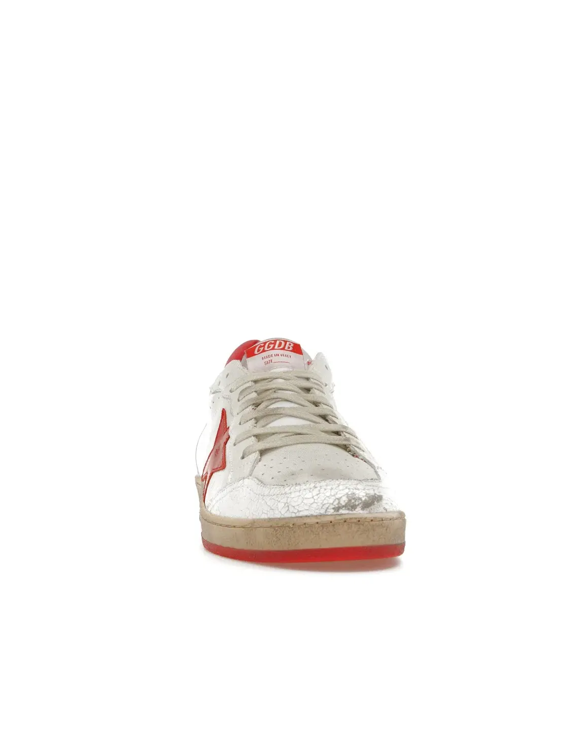 Мужские кроссовки с низким верхом Golden Goose Ball-Star Low Golden Goose — изображение 2 из 4, белый/красный