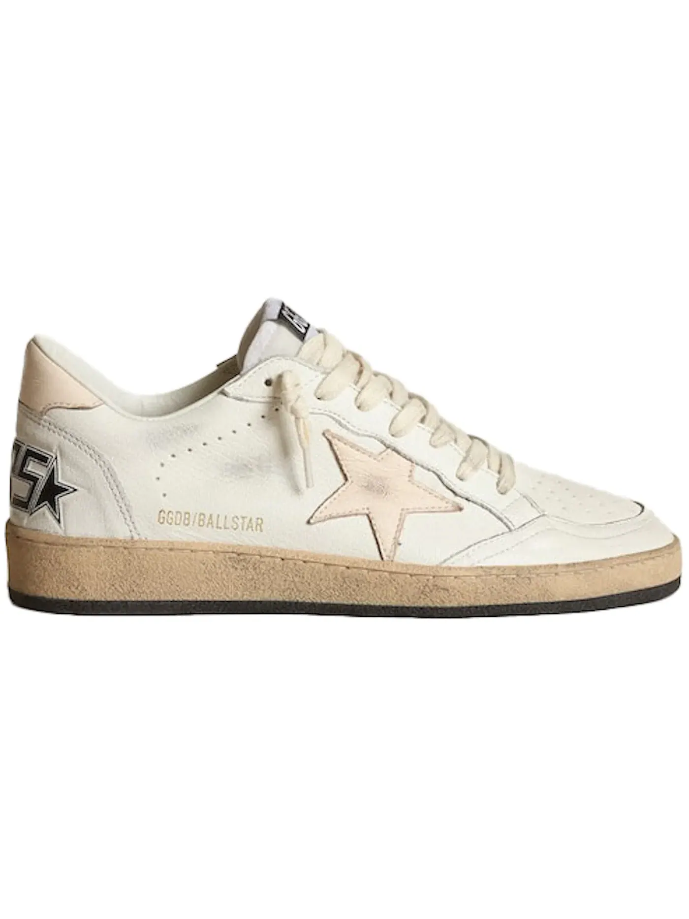 Женские кроссовки с принтом Golden Goose Ball Star LTD — изображение 1 из 1, белый/розовый