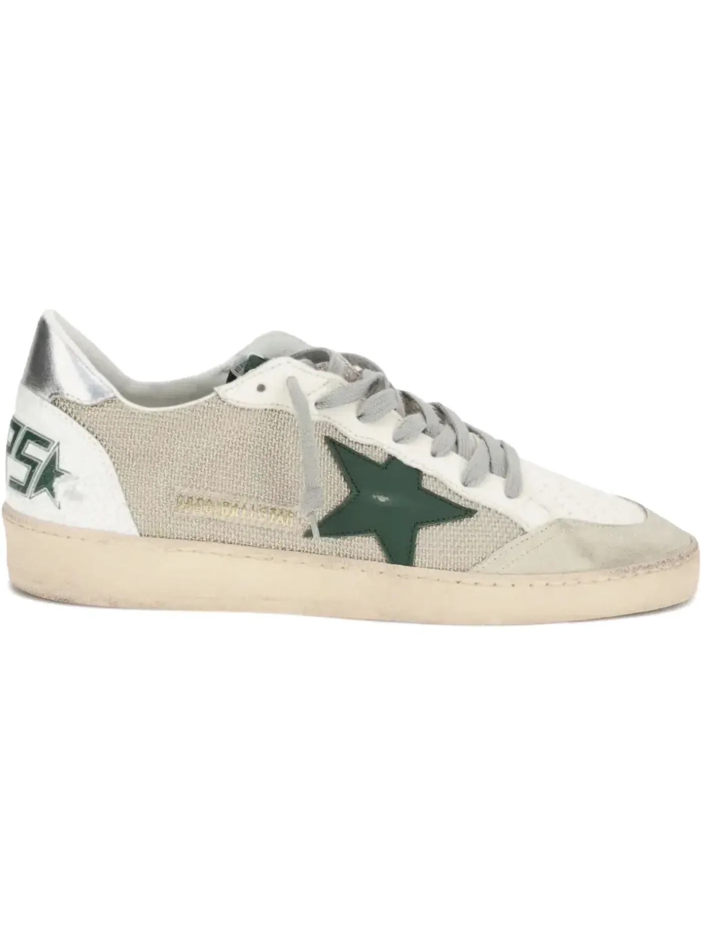 Мужские кроссовки с отделкой Golden Goose Ball Star — изображение 1 из 1, бежевый/зеленый