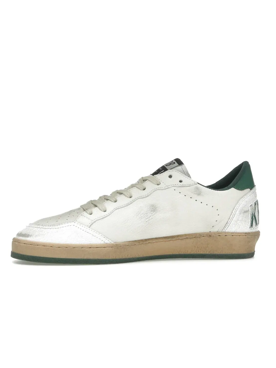 Мужские кроссовки с принтом Golden Goose Ball Star Golden Goose — изображение 3 из 4, белый/зеленый