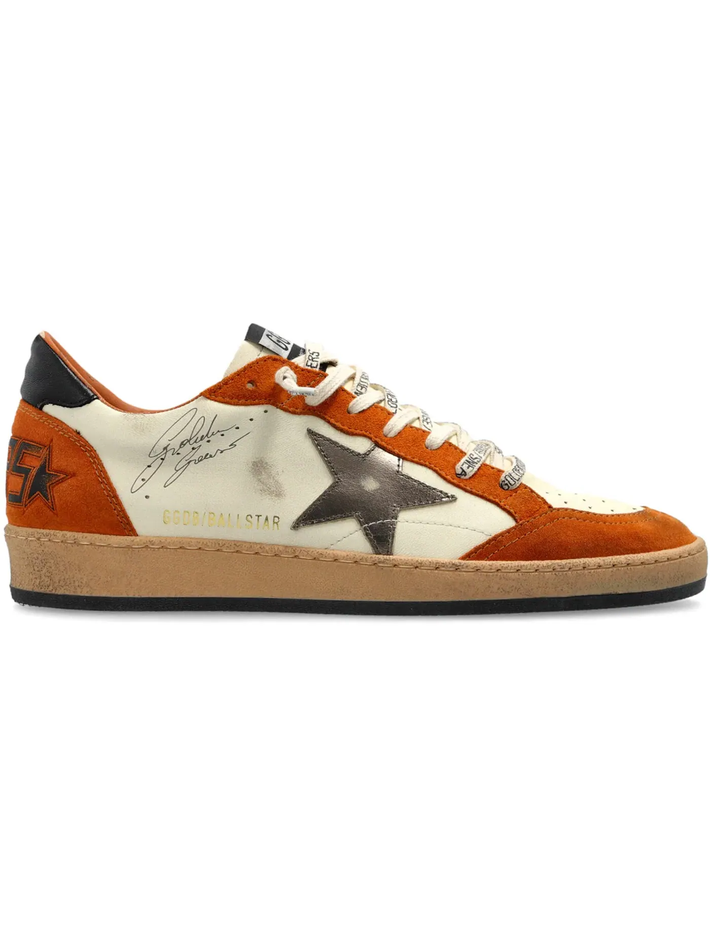 Мужские кроссовки с отделкой Golden Goose Ball Star — изображение 1 из 1, белый