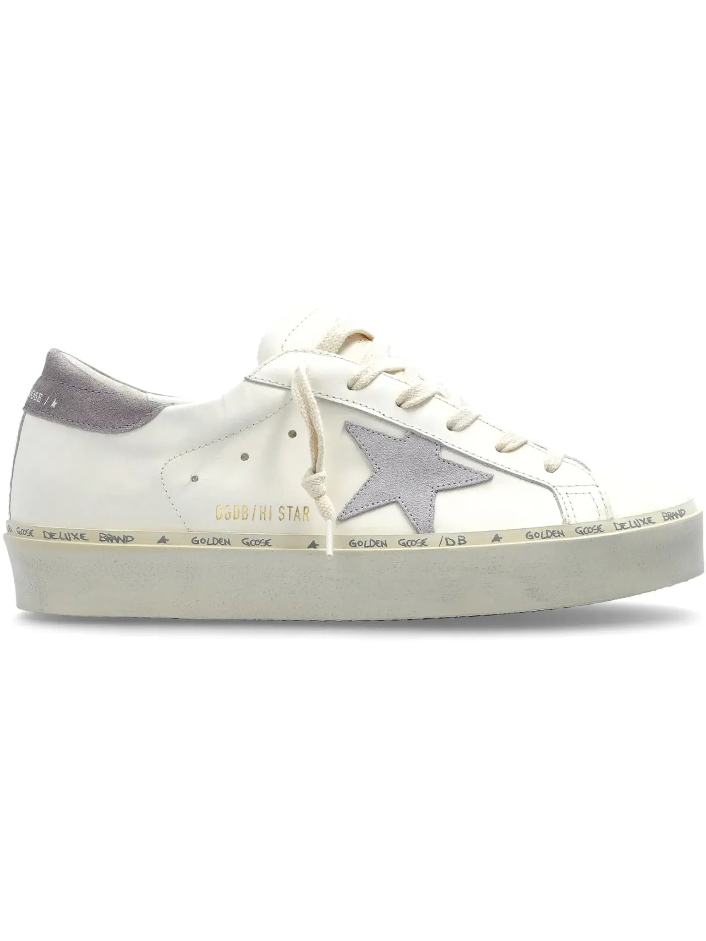 Женские кроссовки с перфорацией Golden Goose Hi Star — изображение 1 из 1, белый
