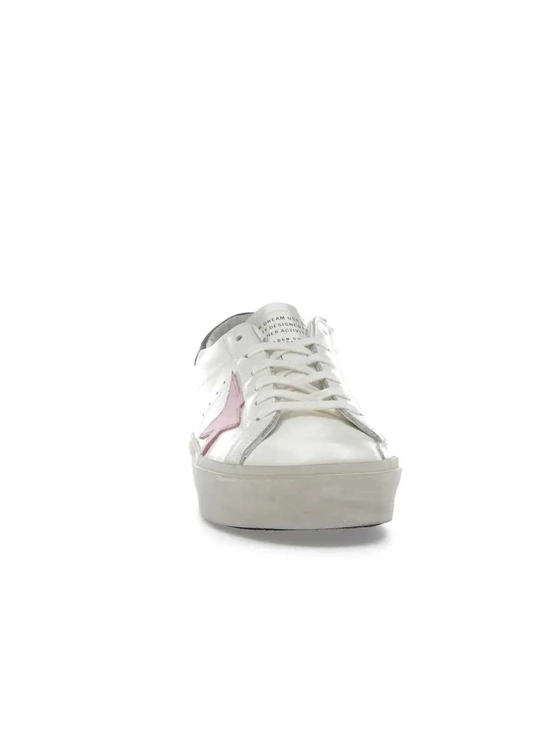 Женские кроссовки с блестками Golden Goose Hi Star — изображение 2 из 4, белый/розовый