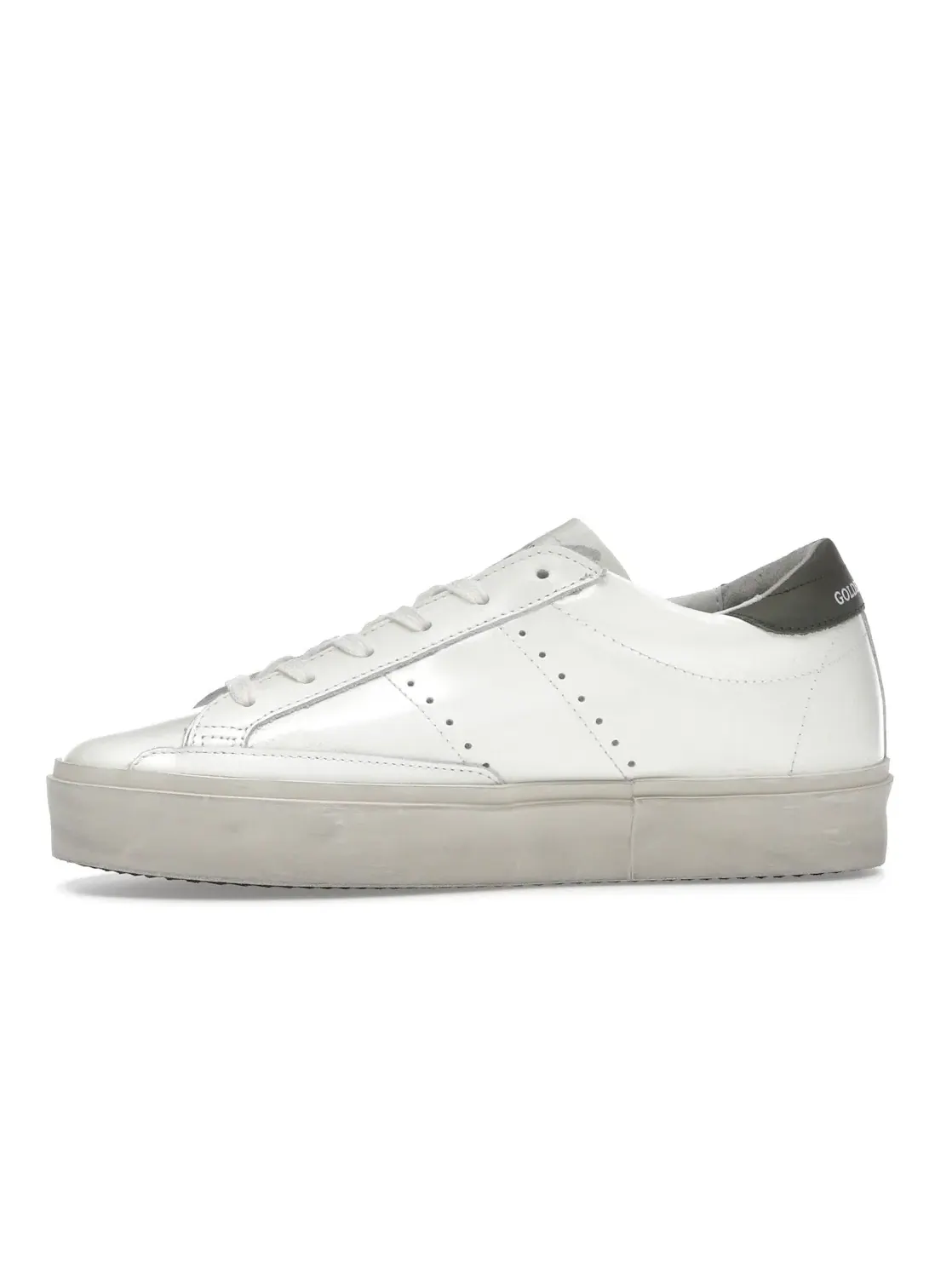 Женские кроссовки с блестками Golden Goose Hi Star — изображение 3 из 4, белый/розовый