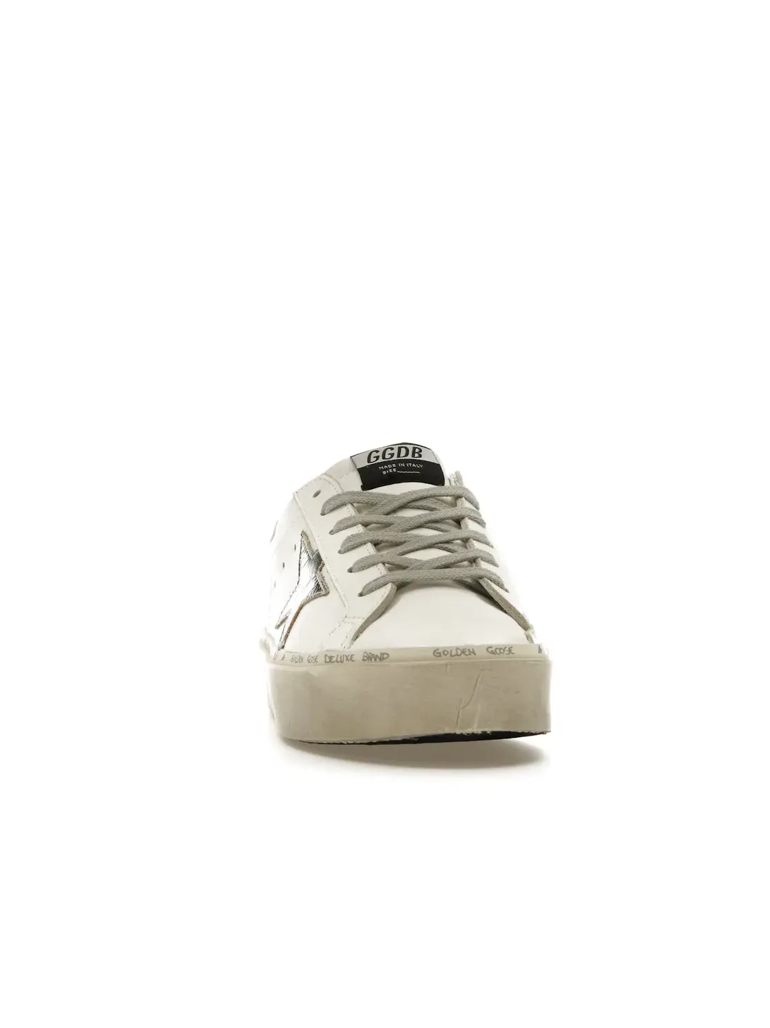 Женские кроссовки с декором Golden Goose Hi Star Golden Goose — изображение 2 из 4, белый/серебристый