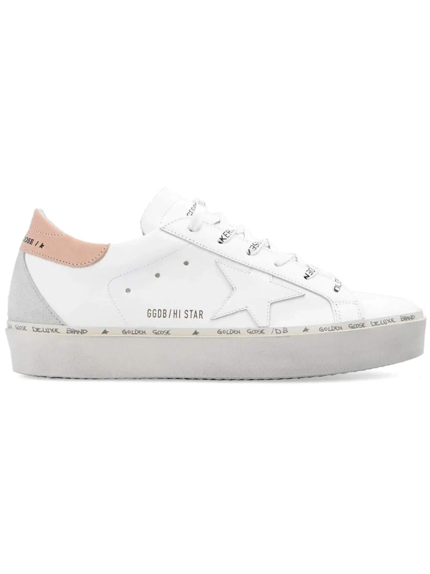 Женские кроссовки с декором Golden Goose Hi-Star Golden Goose — изображение 1 из 1, белый