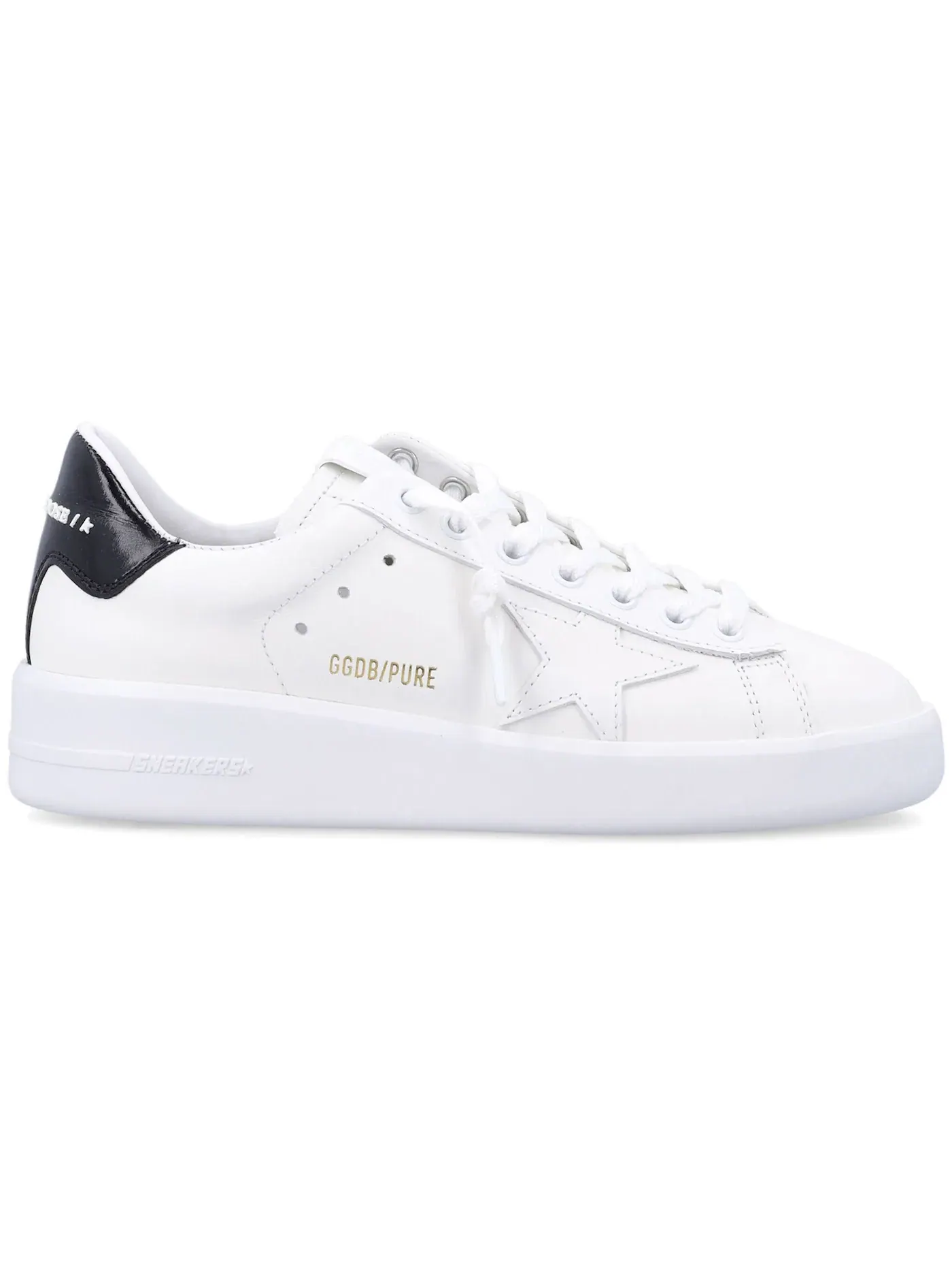 Мужские кроссовки с принтом Golden Goose Pure Star Golden Goose — изображение 1 из 1, белый/черный