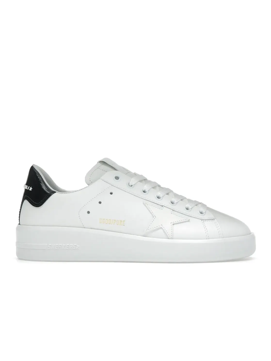 Женские кроссовки с декором Golden Goose Pure Star — изображение 1 из 4, белый/черный
