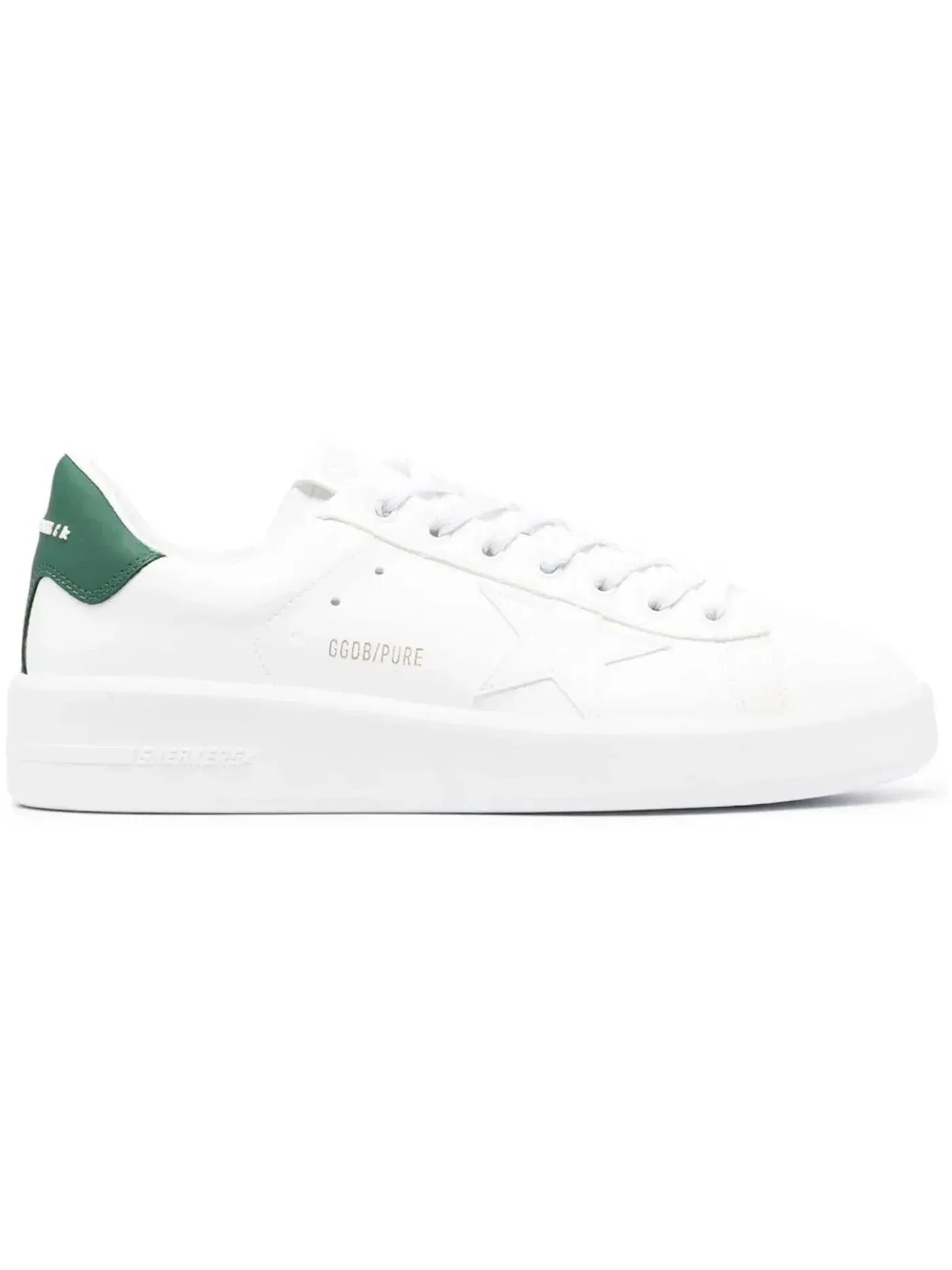 Мужские кроссовки с принтом Golden Goose Pure Star — изображение 1 из 1, белый/зеленый