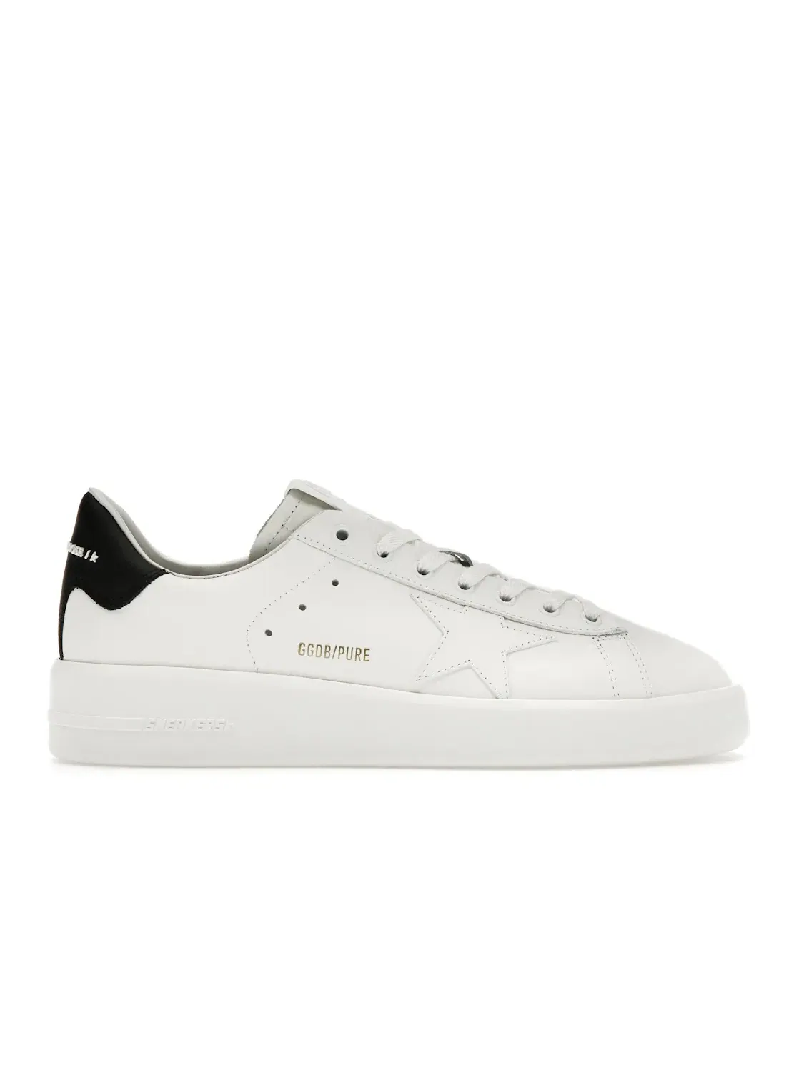 Мужские кроссовки с перфорированным носком Golden Goose Purestar Golden Goose — изображение 1 из 4, белый/черный