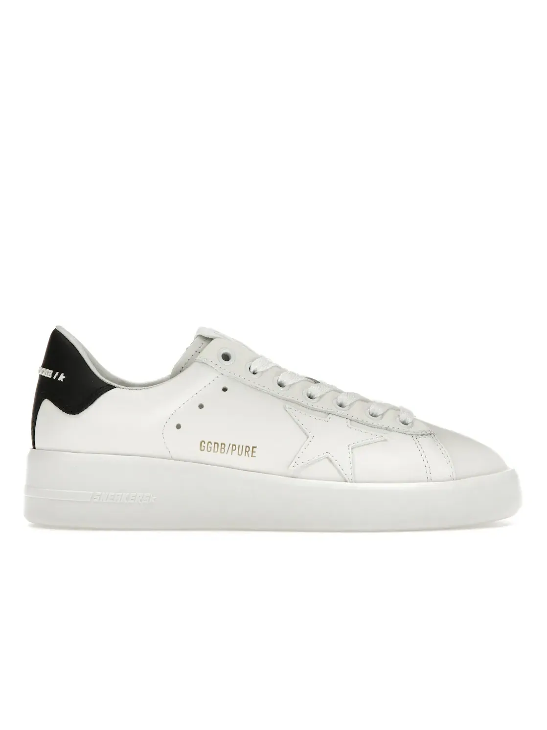 Женские кроссовки с перфорацией Golden Goose Purestar — изображение 1 из 4, белый/черный