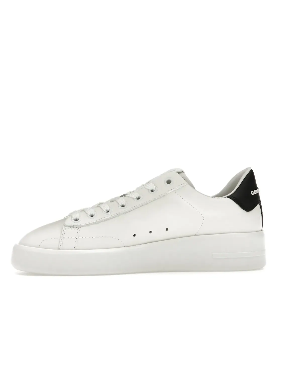 Женские кроссовки с перфорацией Golden Goose Purestar — изображение 3 из 4, белый/черный