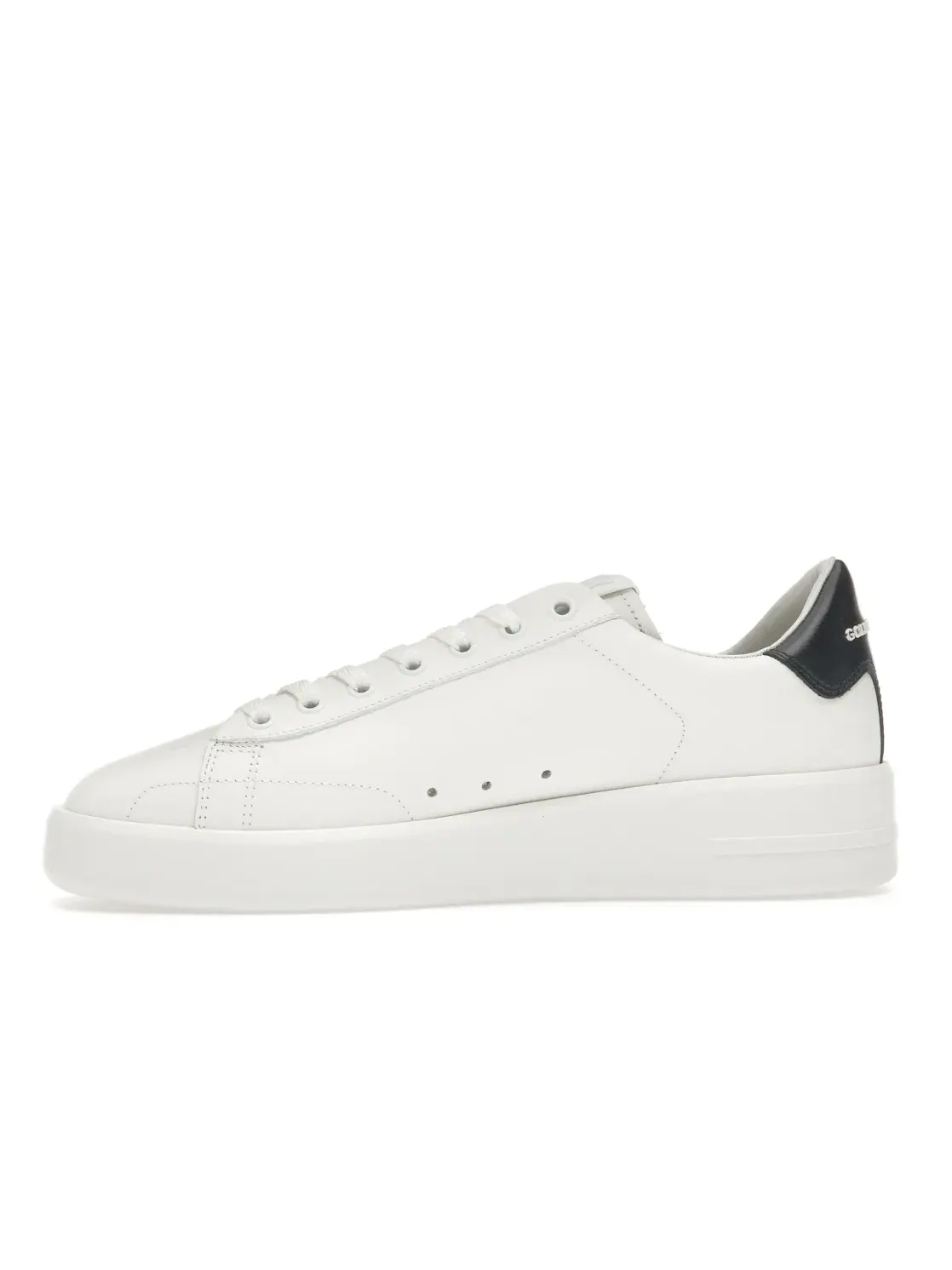Мужские кроссовки с кожаным верхом Golden Goose Purestar — изображение 3 из 4, белый/черный