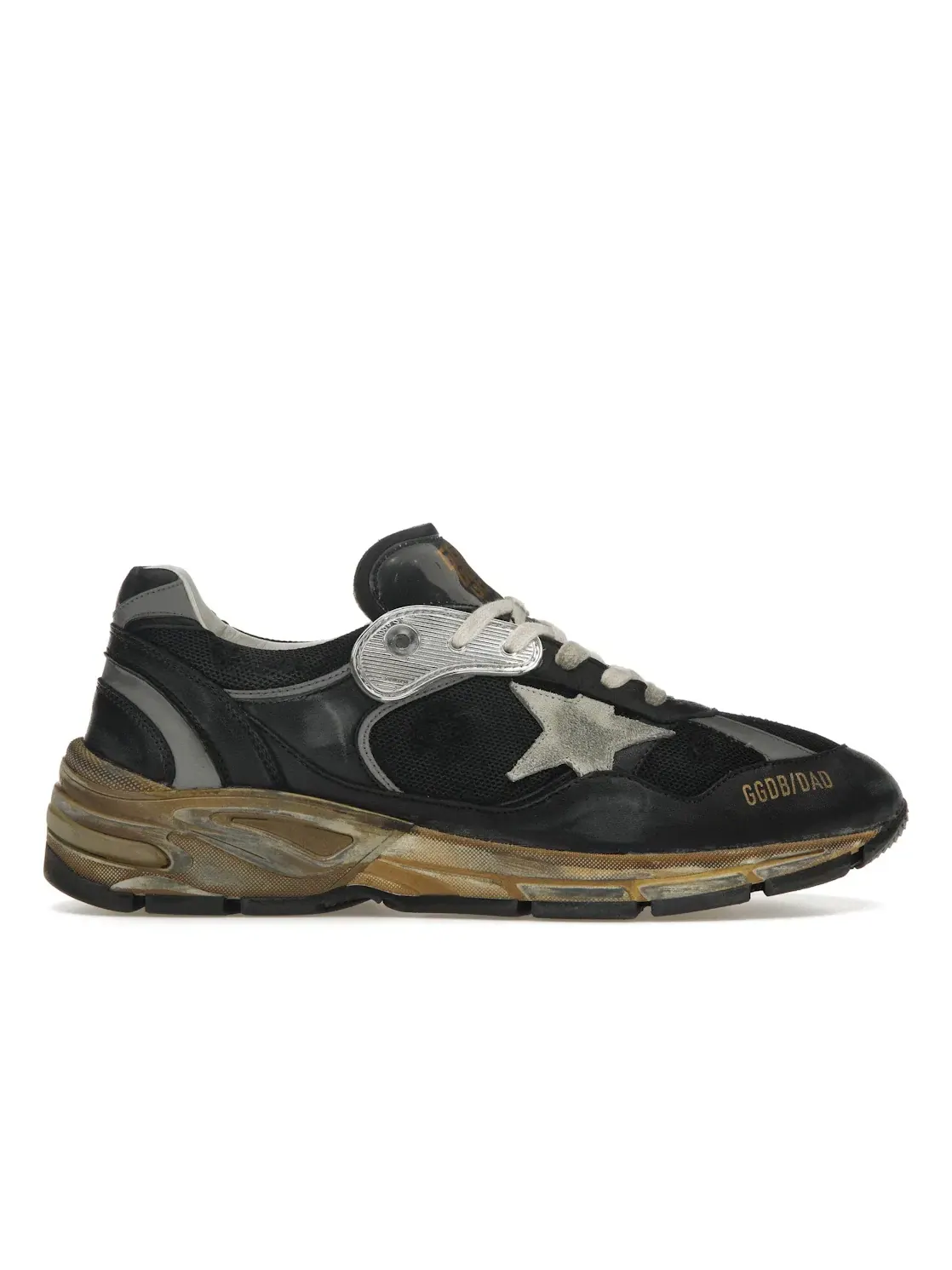 Мужские кроссовки с принтом Golden Goose Running Dad Golden Goose — изображение 1 из 4, черный/серый