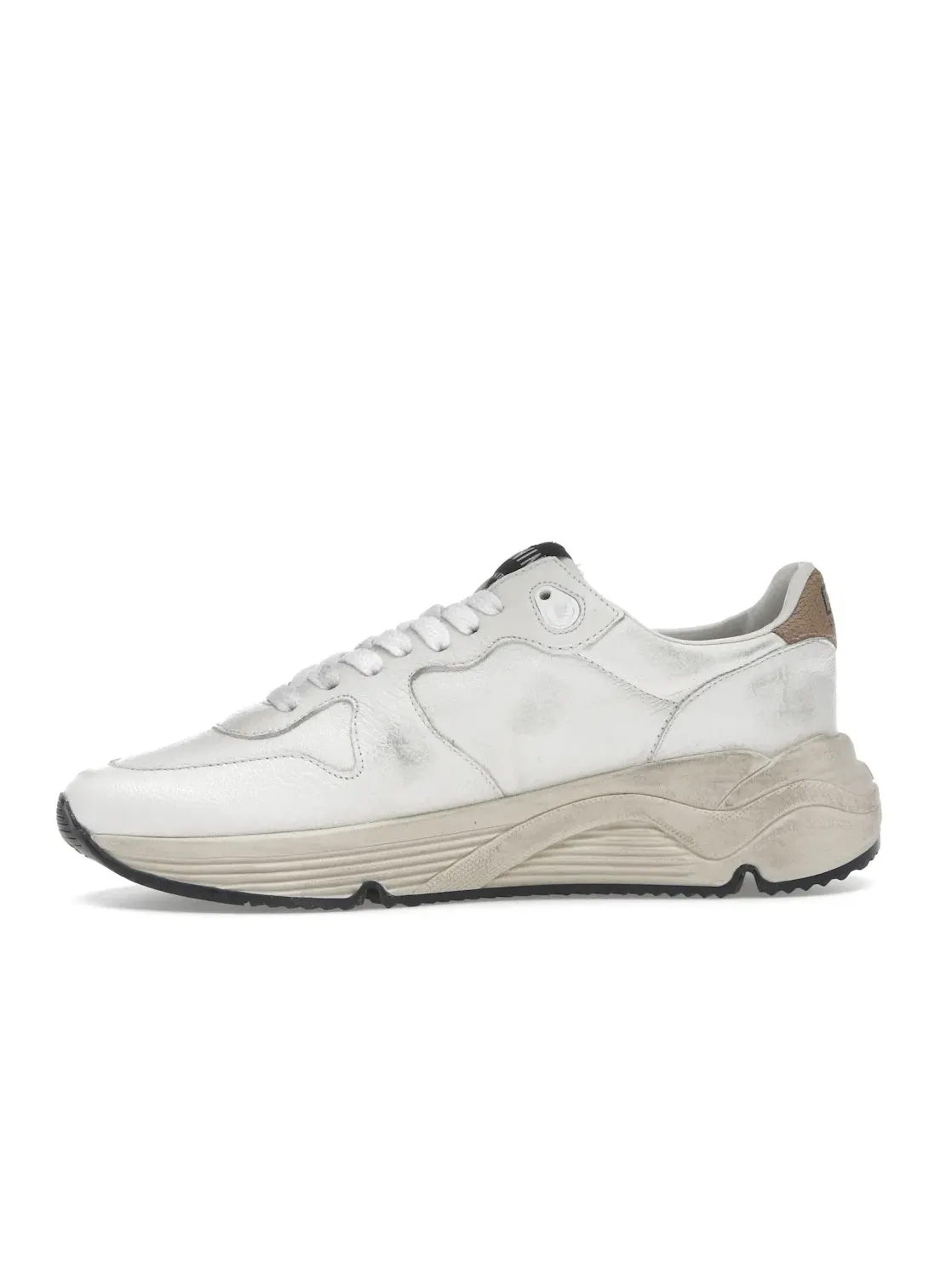 Женские кроссовки с декором Golden Goose Golden Goose Running Sole — изображение 3 из 4, белый/золотистый/бежевый