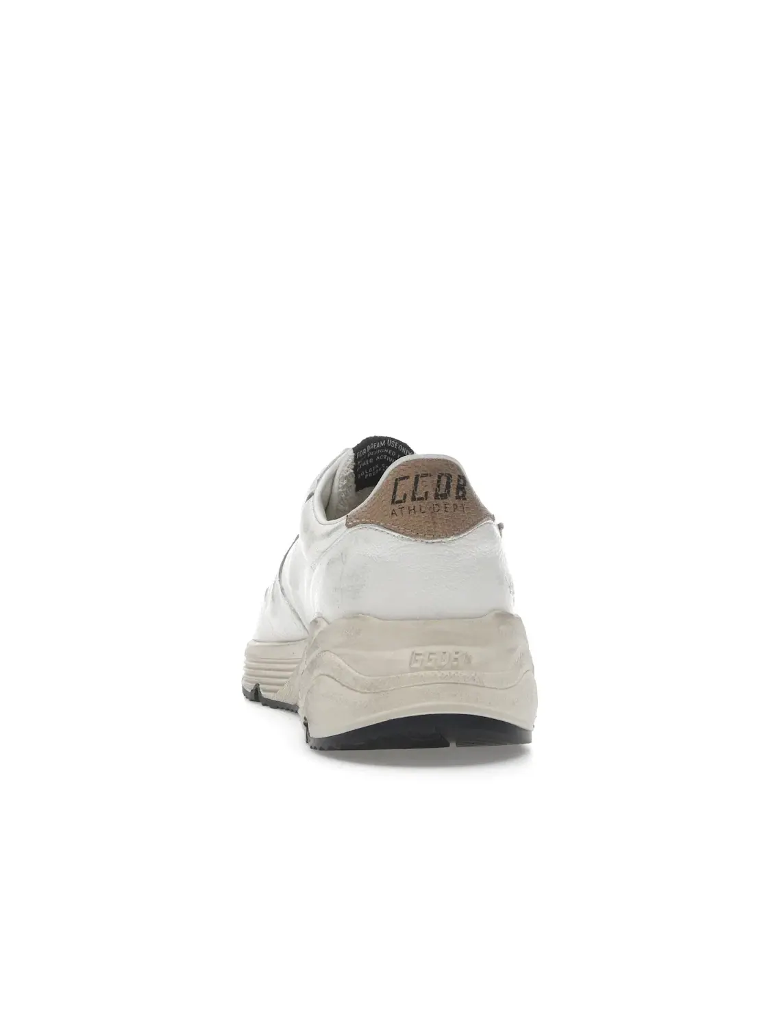 Женские кроссовки с декором Golden Goose Golden Goose Running Sole — изображение 4 из 4, белый/золотистый/бежевый